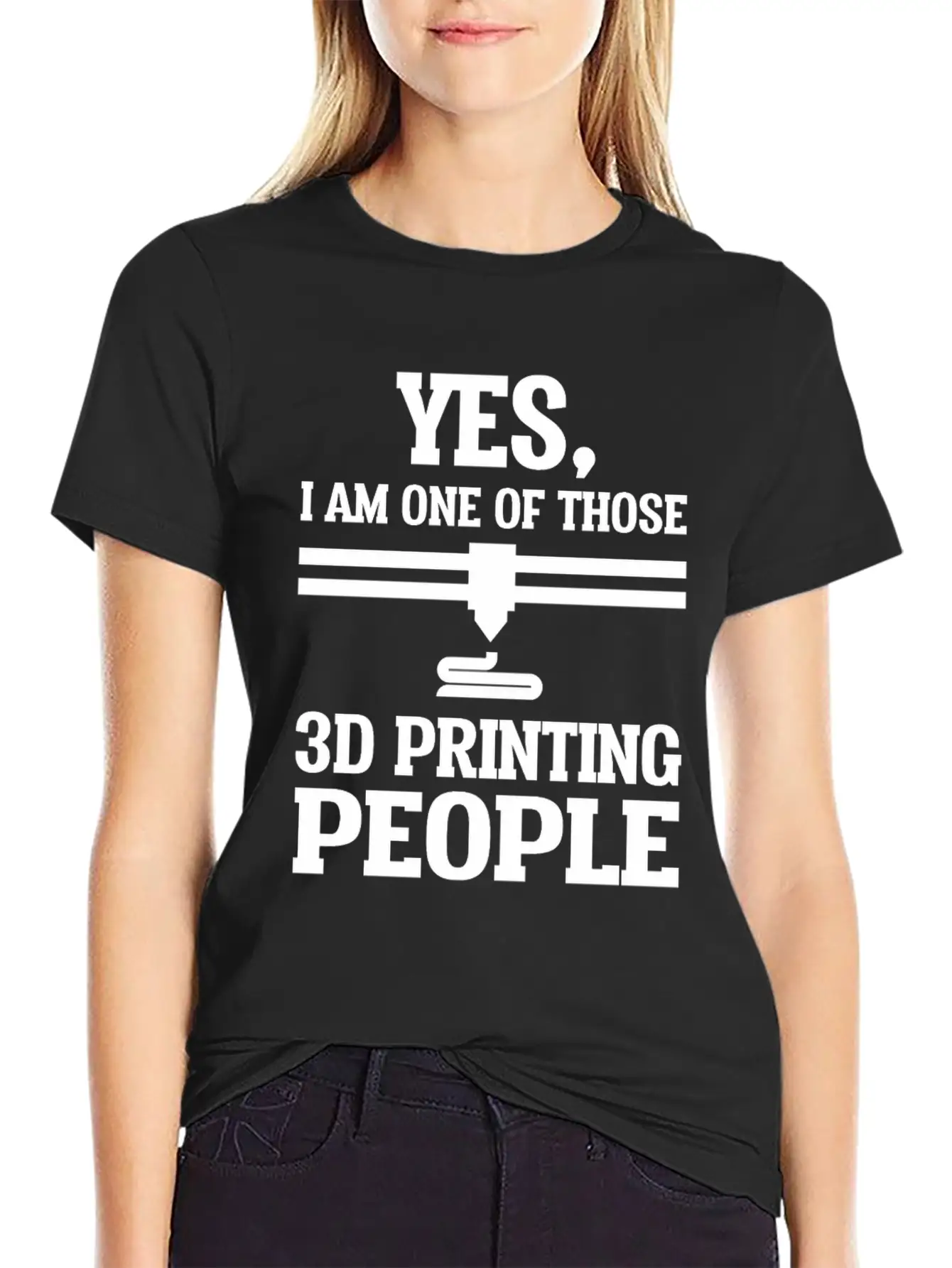 Yes One Of 3d Printing People 3d Printer Unisex Casual T-Shirt – Clean Design For Daily Comfort