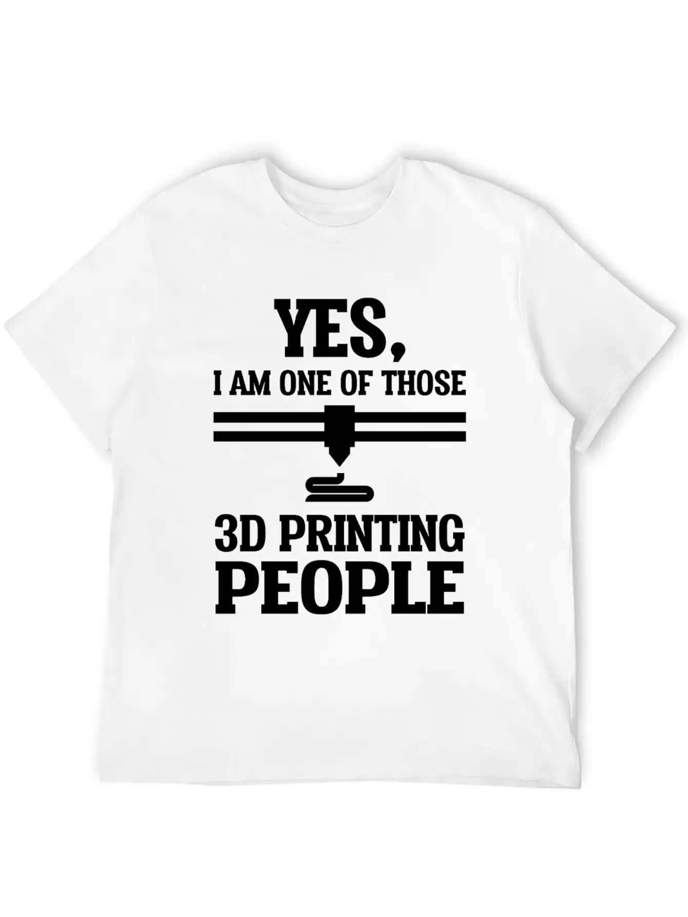 Yes One Of 3d Printing People 3d Printer Unisex Casual T-Shirt – Clean Design For Daily Comfort