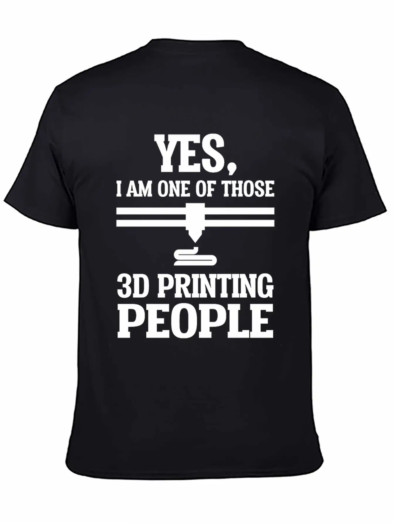 Yes One Of 3d Printing People 3d Printer Unisex Casual T-Shirt – Clean Design For Daily Comfort