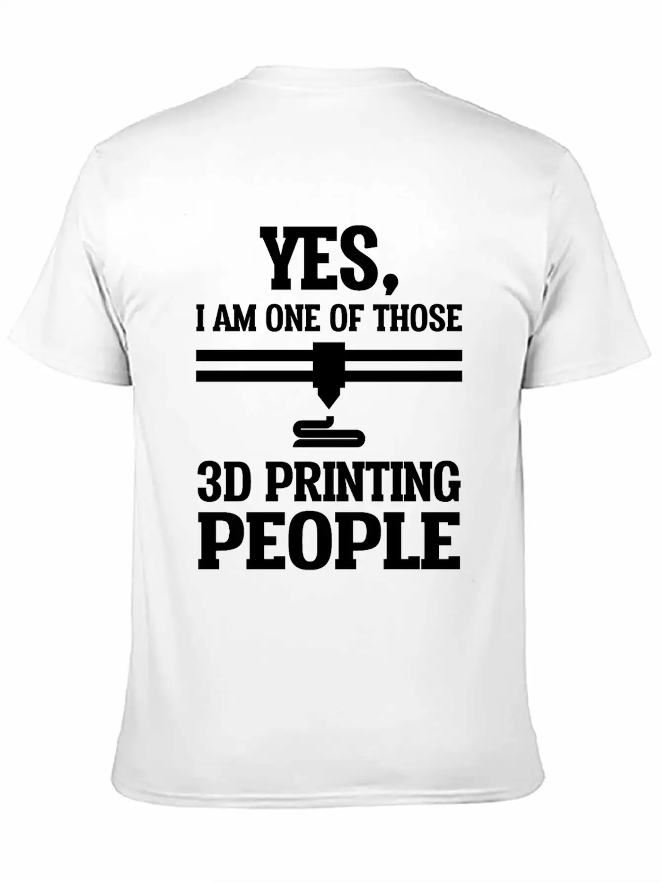 Yes One Of 3d Printing People 3d Printer Unisex Casual T-Shirt – Clean Design For Daily Comfort