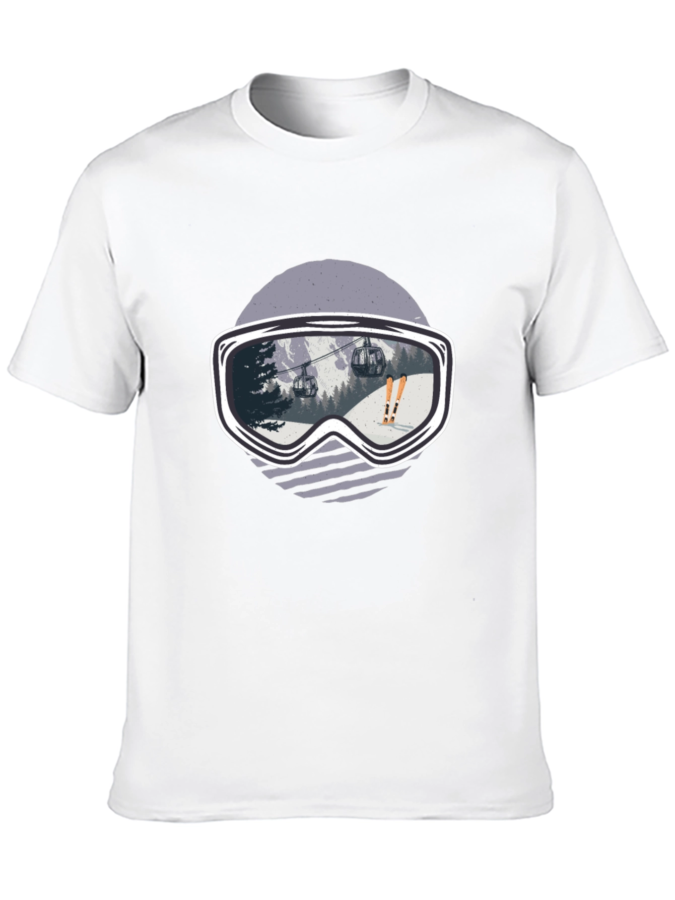 Ski Goggles Graphic Tee - Black