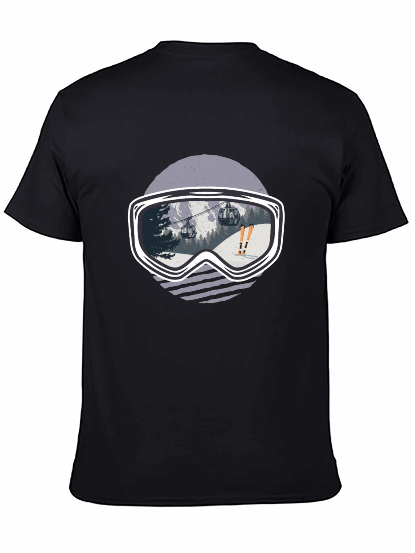 Ski Goggles Graphic Tee - Black
