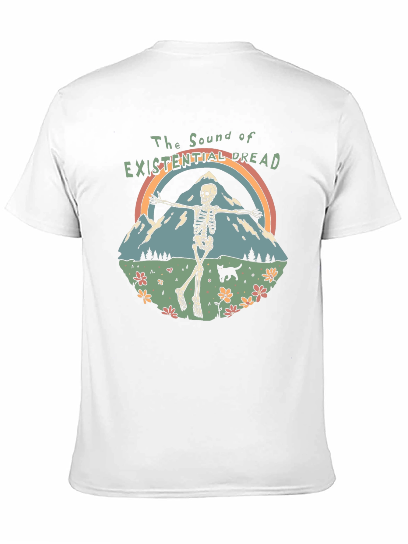 Existential Dread Skeleton Graphic T-Shirt