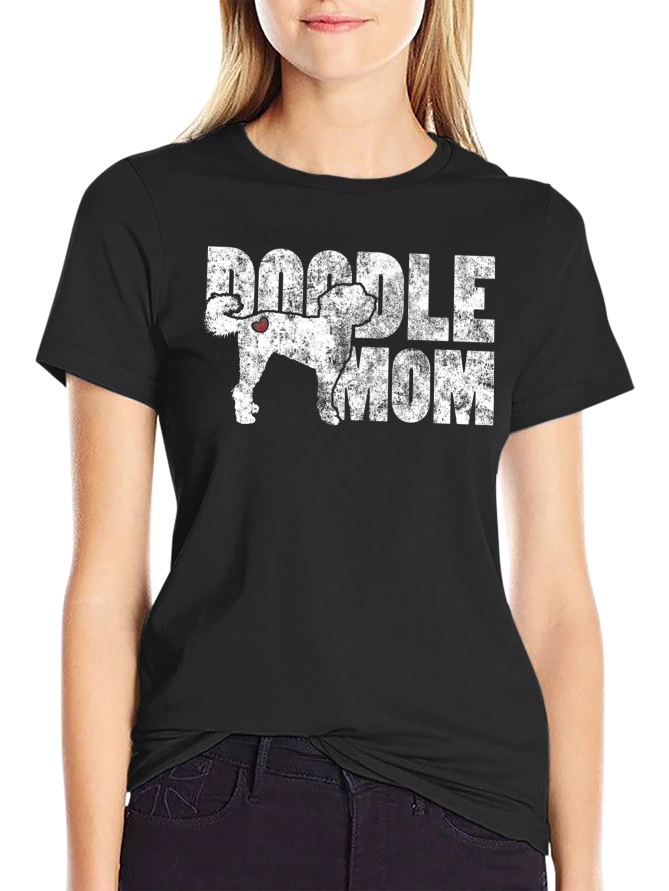 Doodle Mom T-Shirt - Distressed Design