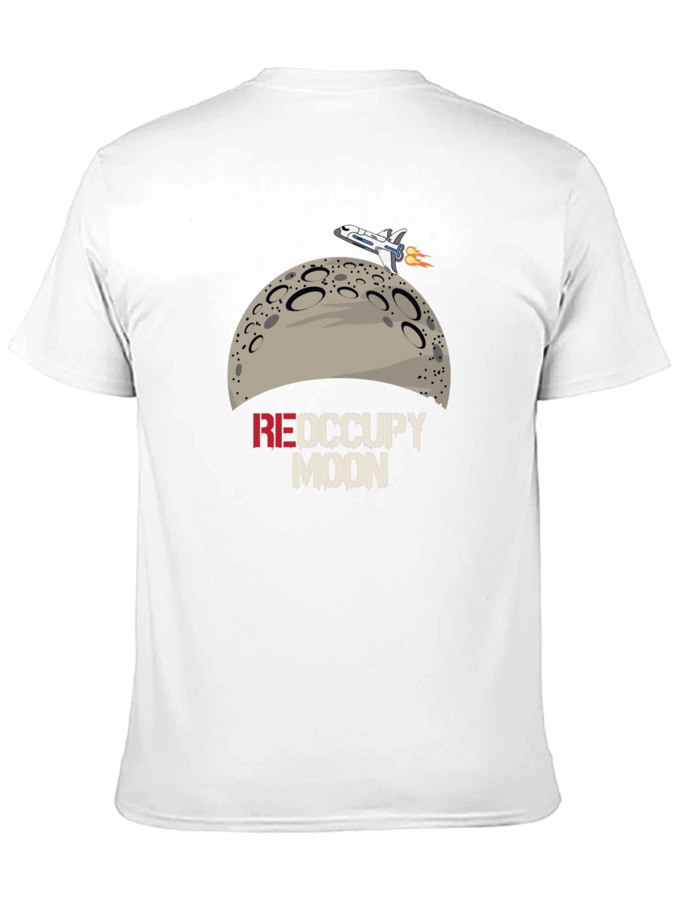 Occupy Moon Graphic T-Shirt - Space Adventure Tee