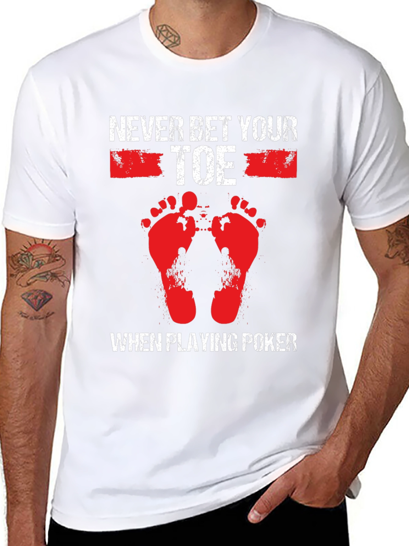 Never Bet Your Toe When Playing Poker T-Shirt