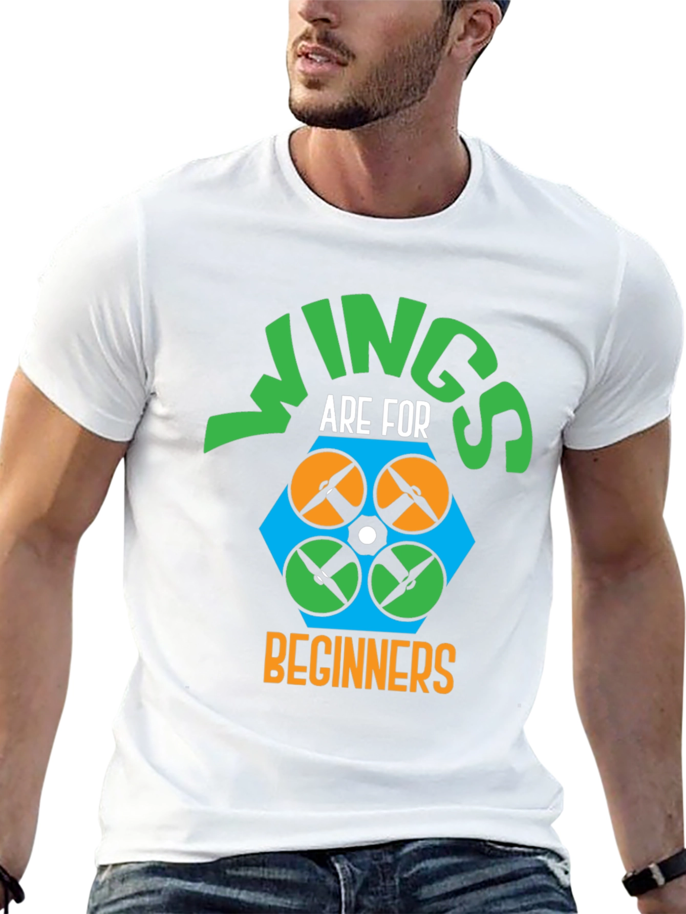 Wings Are For Beginners Drone T-Shirt