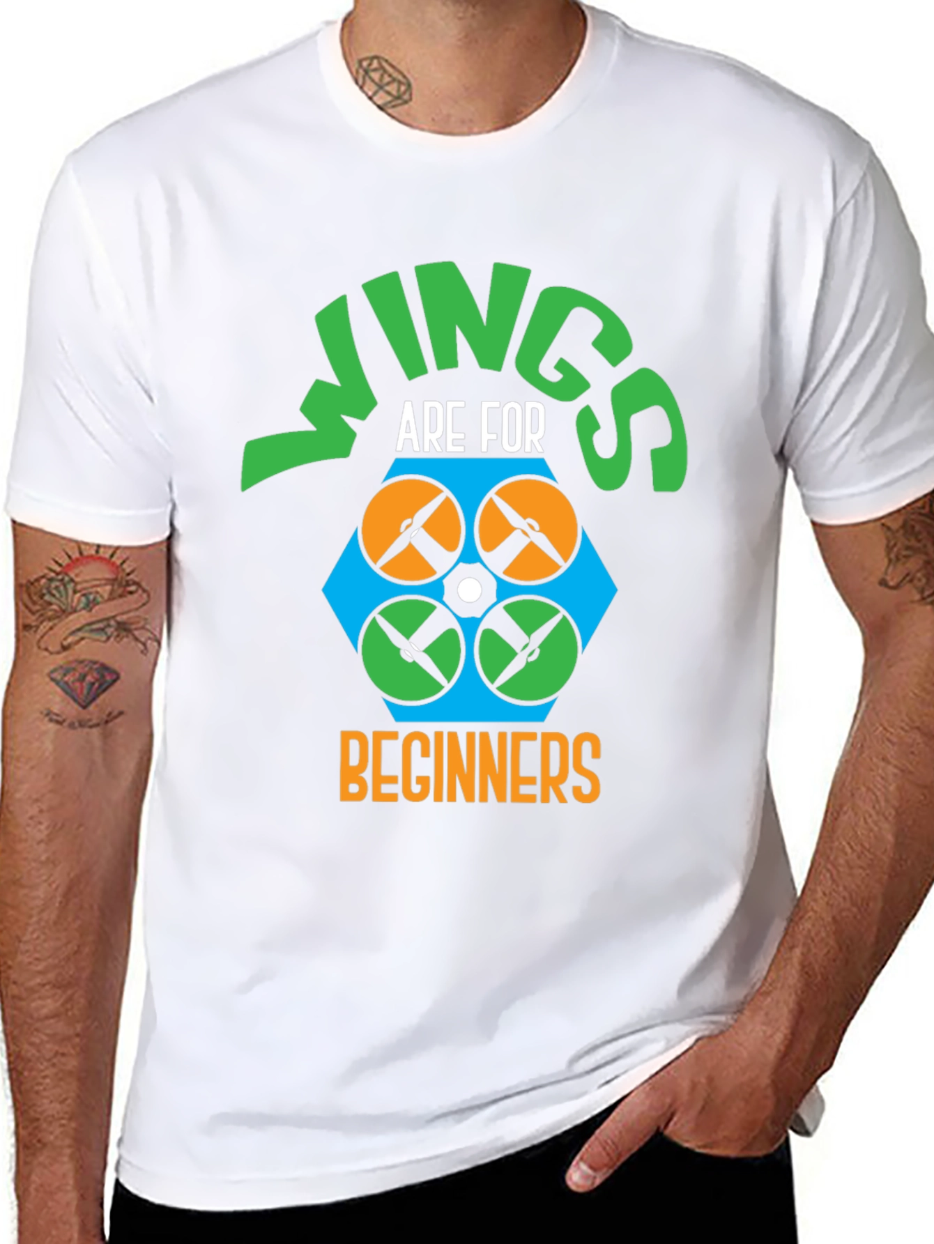 Wings Are For Beginners Drone T-Shirt