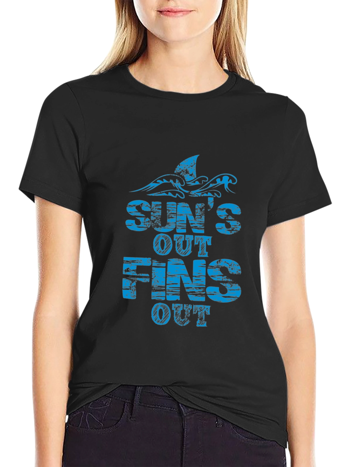 Suns Out Fins Out Graphic T-Shirt