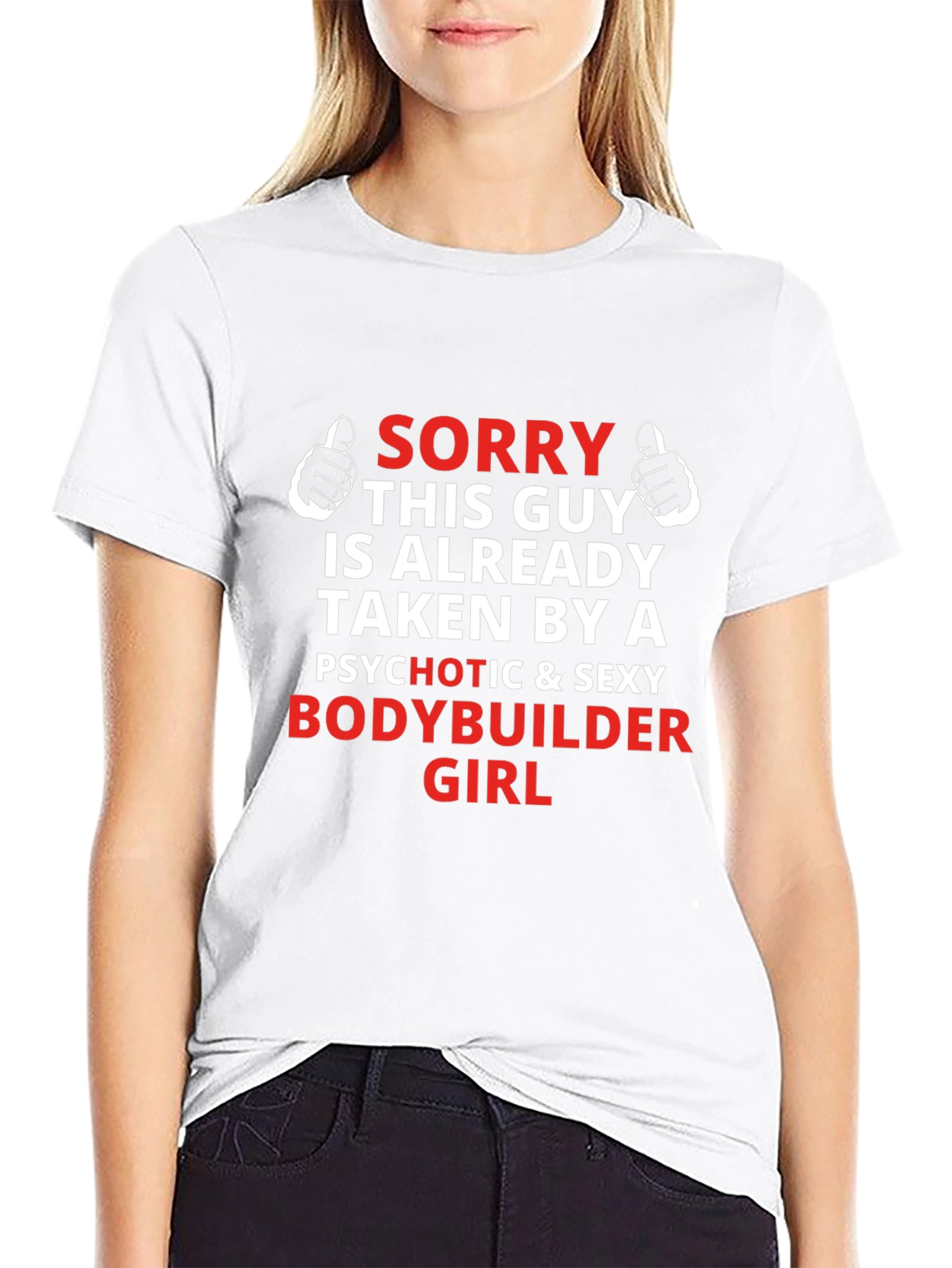 Sorry Taken By A Sexy Bodybuilder Girl T-Shirt
