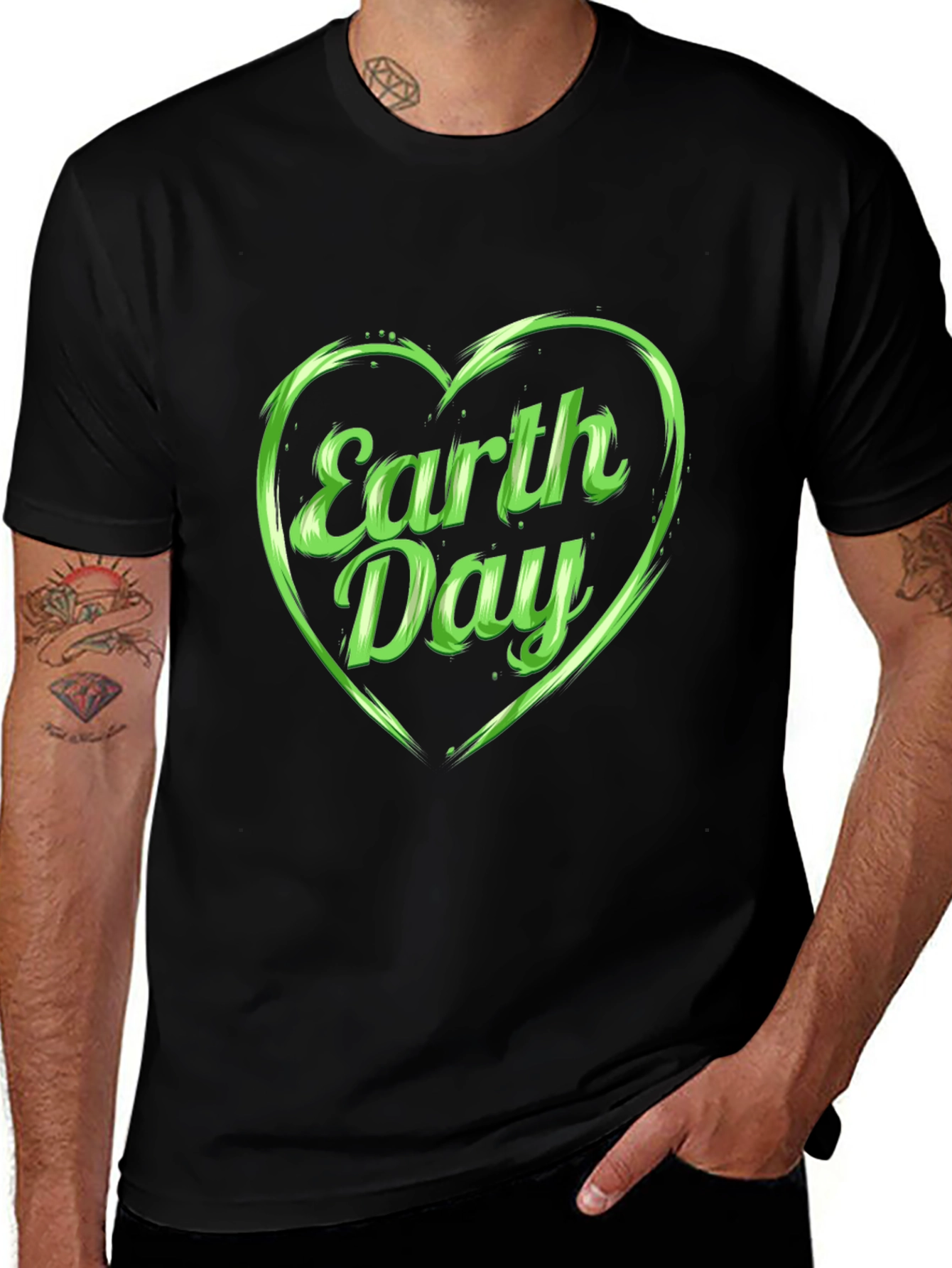 Earth Day Graphic Tee - Black T-Shirt
