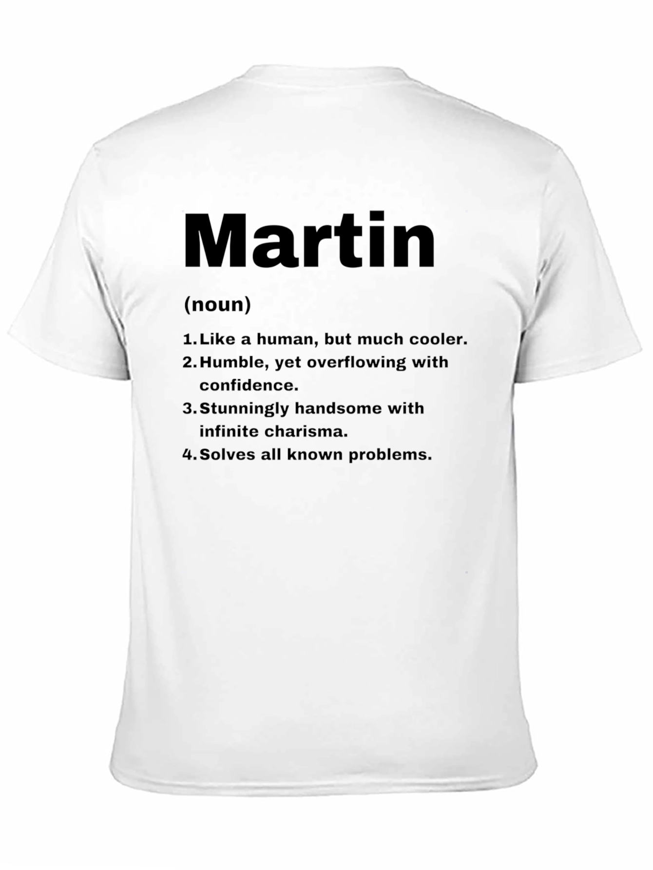Martin Definition T-Shirt Funny Personalized Name Tee