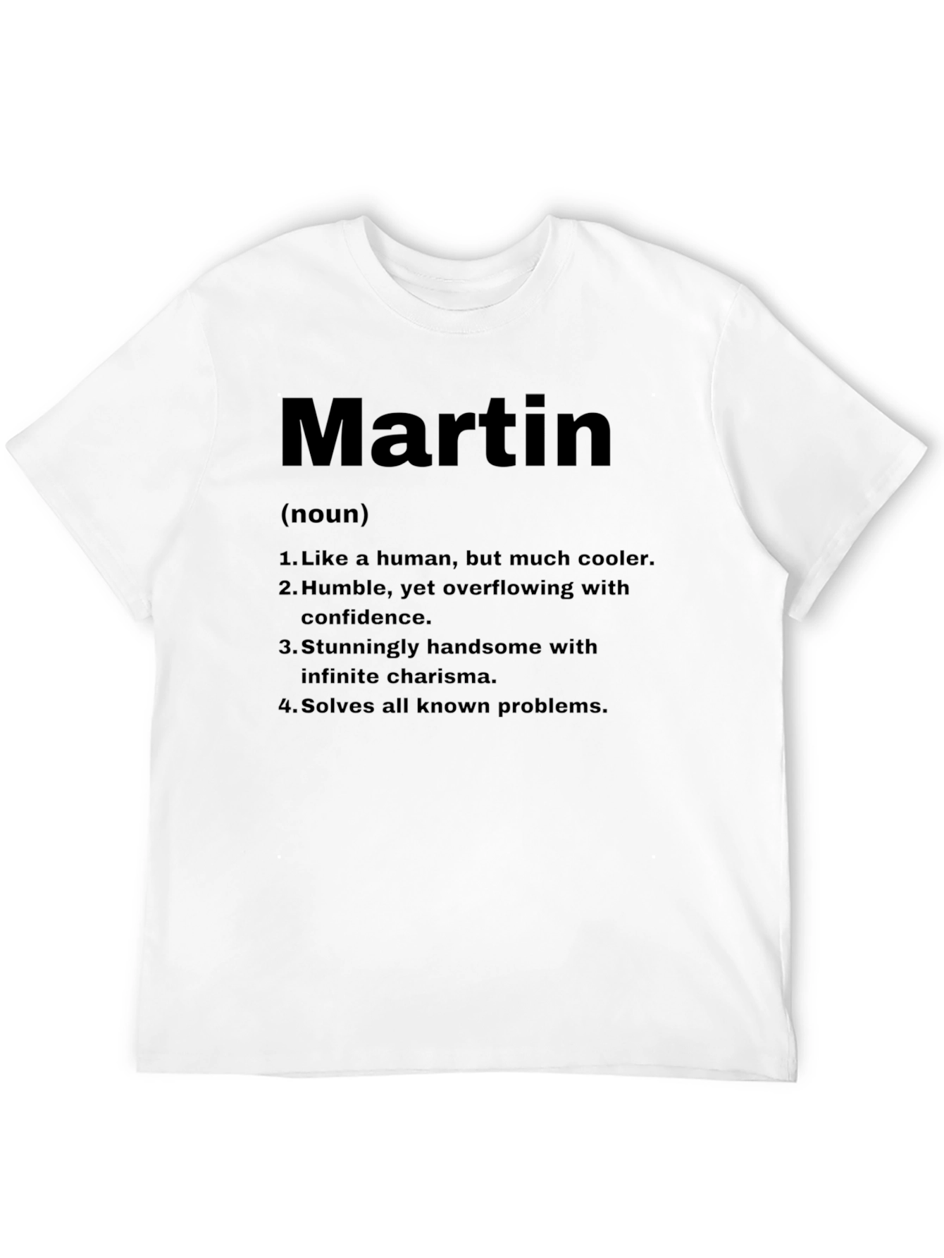 Martin Definition T-Shirt Funny Personalized Name Tee