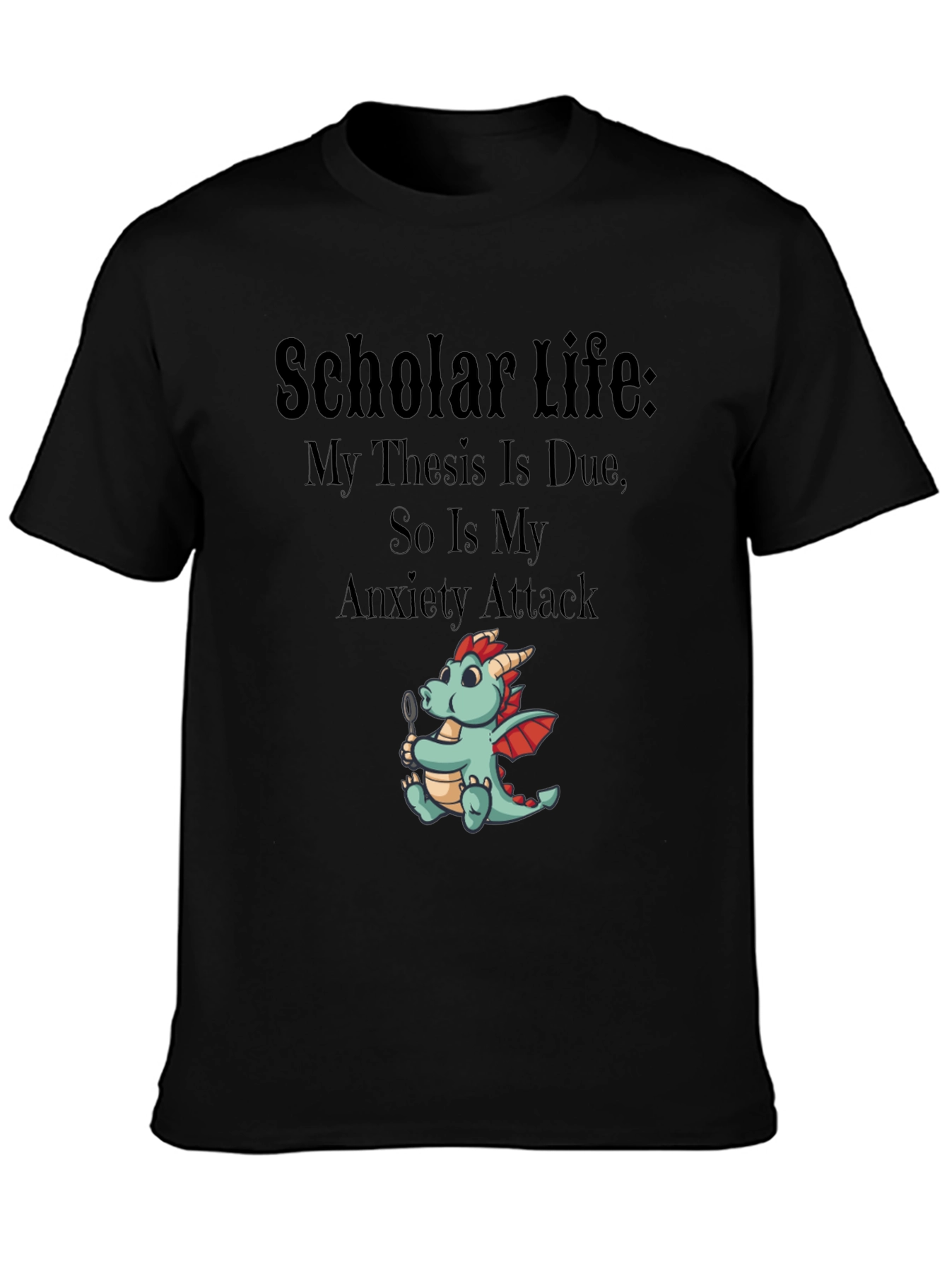Scholar Life Thesis Anxiety T-Shirt