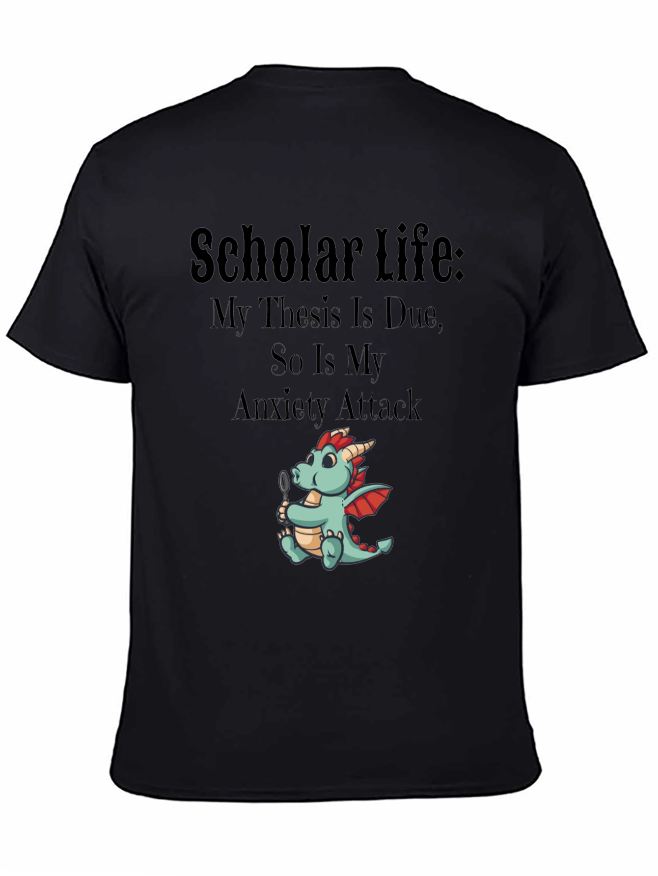 Scholar Life Thesis Anxiety T-Shirt