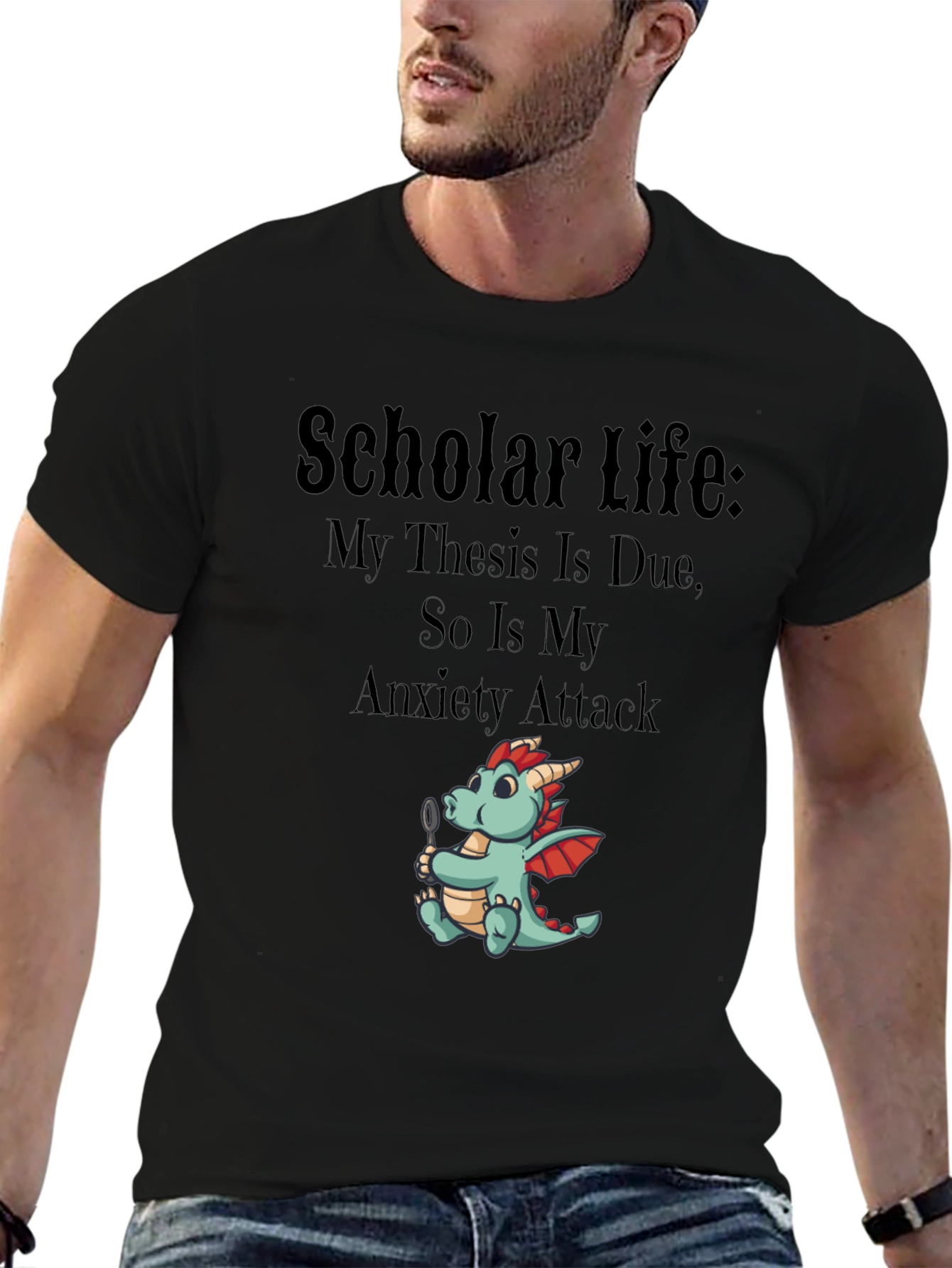 Scholar Life Thesis Anxiety T-Shirt