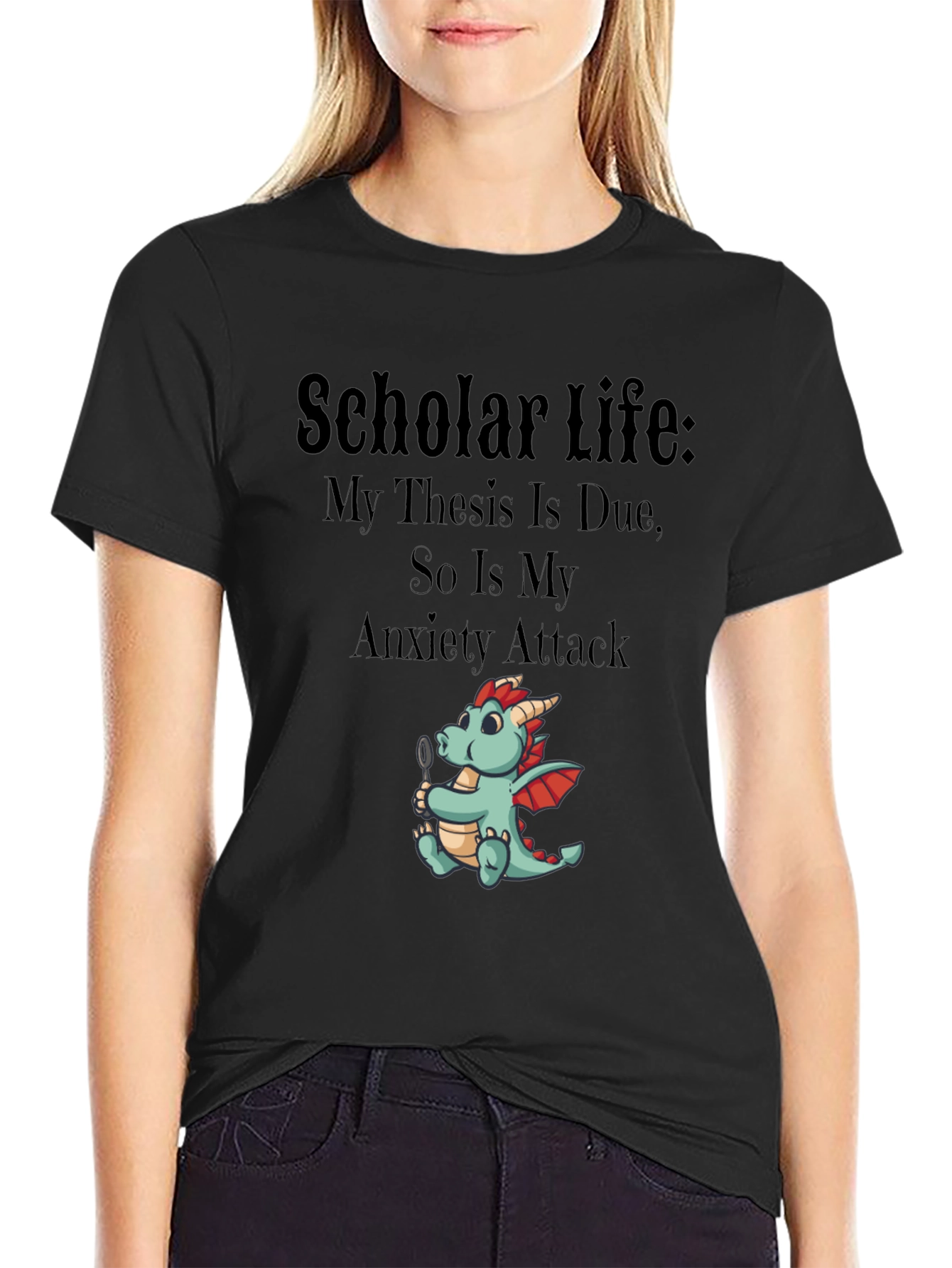 Scholar Life Thesis Anxiety T-Shirt