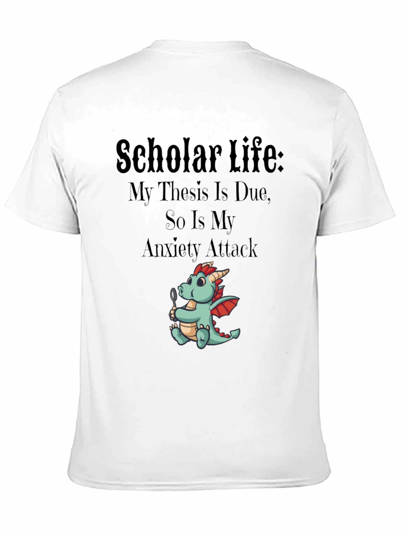 Scholar Life Thesis Anxiety T-Shirt