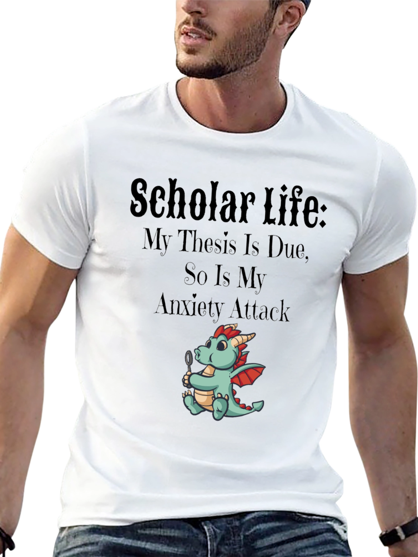 Scholar Life Thesis Anxiety T-Shirt
