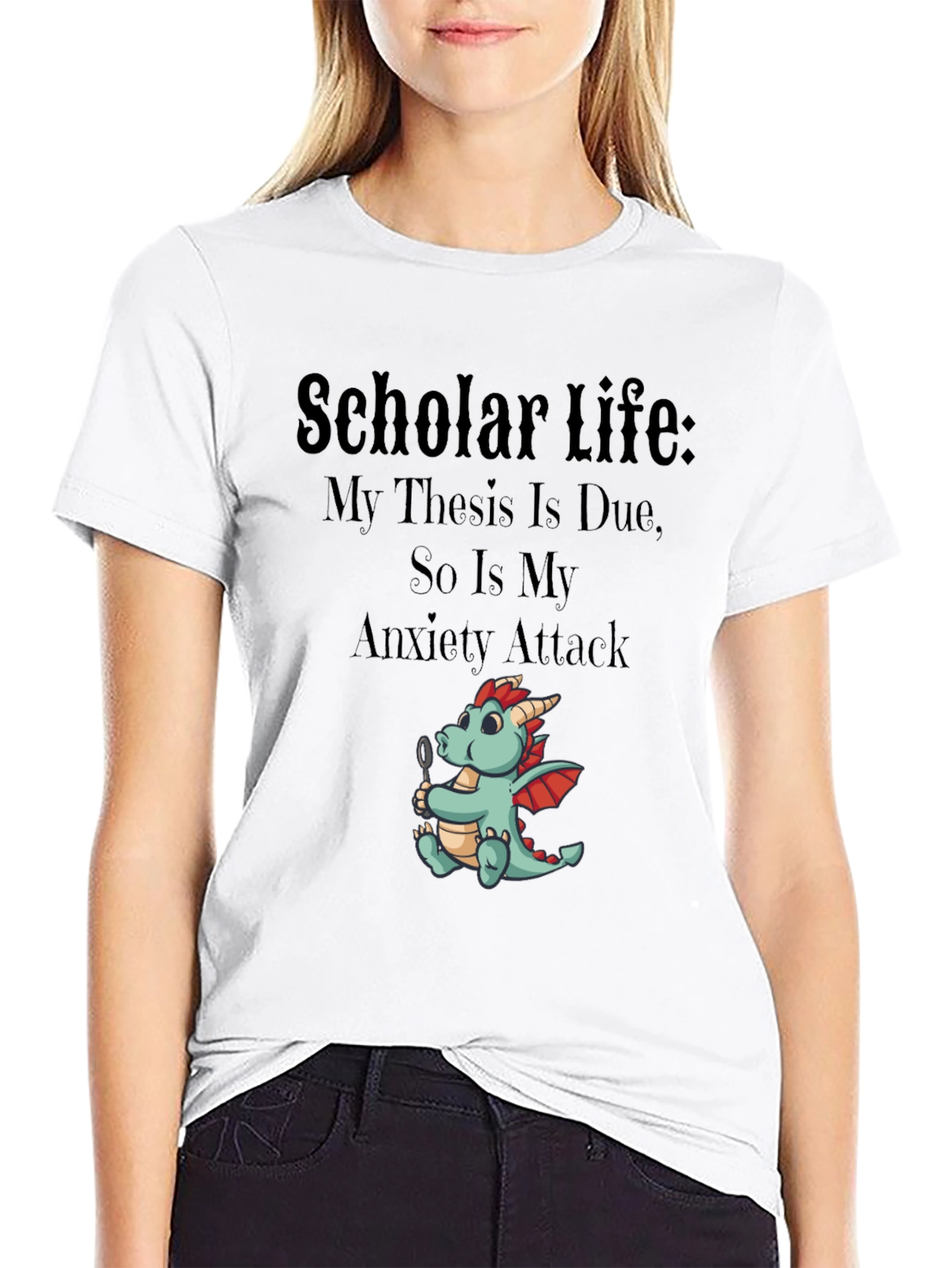 Scholar Life Thesis Anxiety T-Shirt