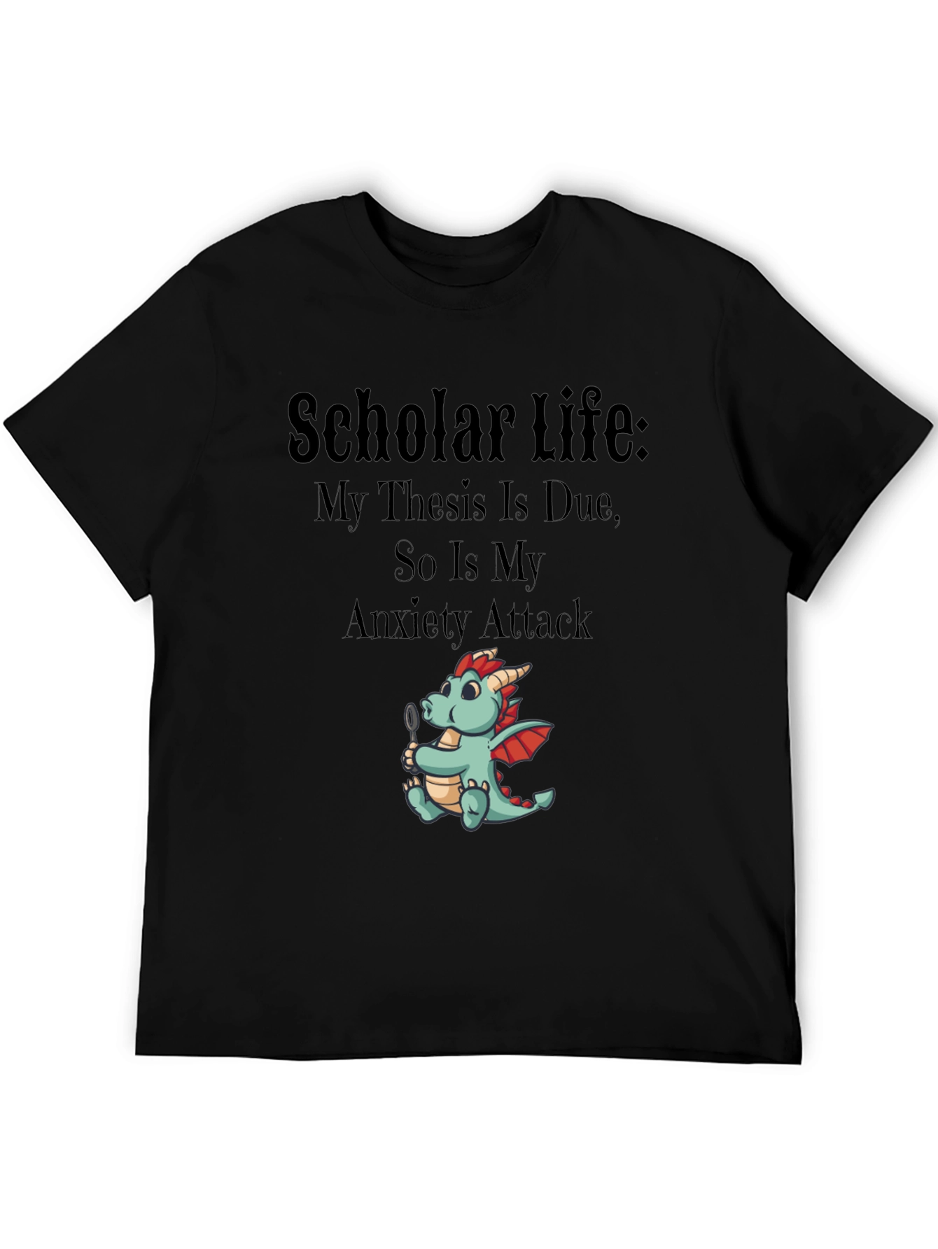 Scholar Life Thesis Anxiety T-Shirt