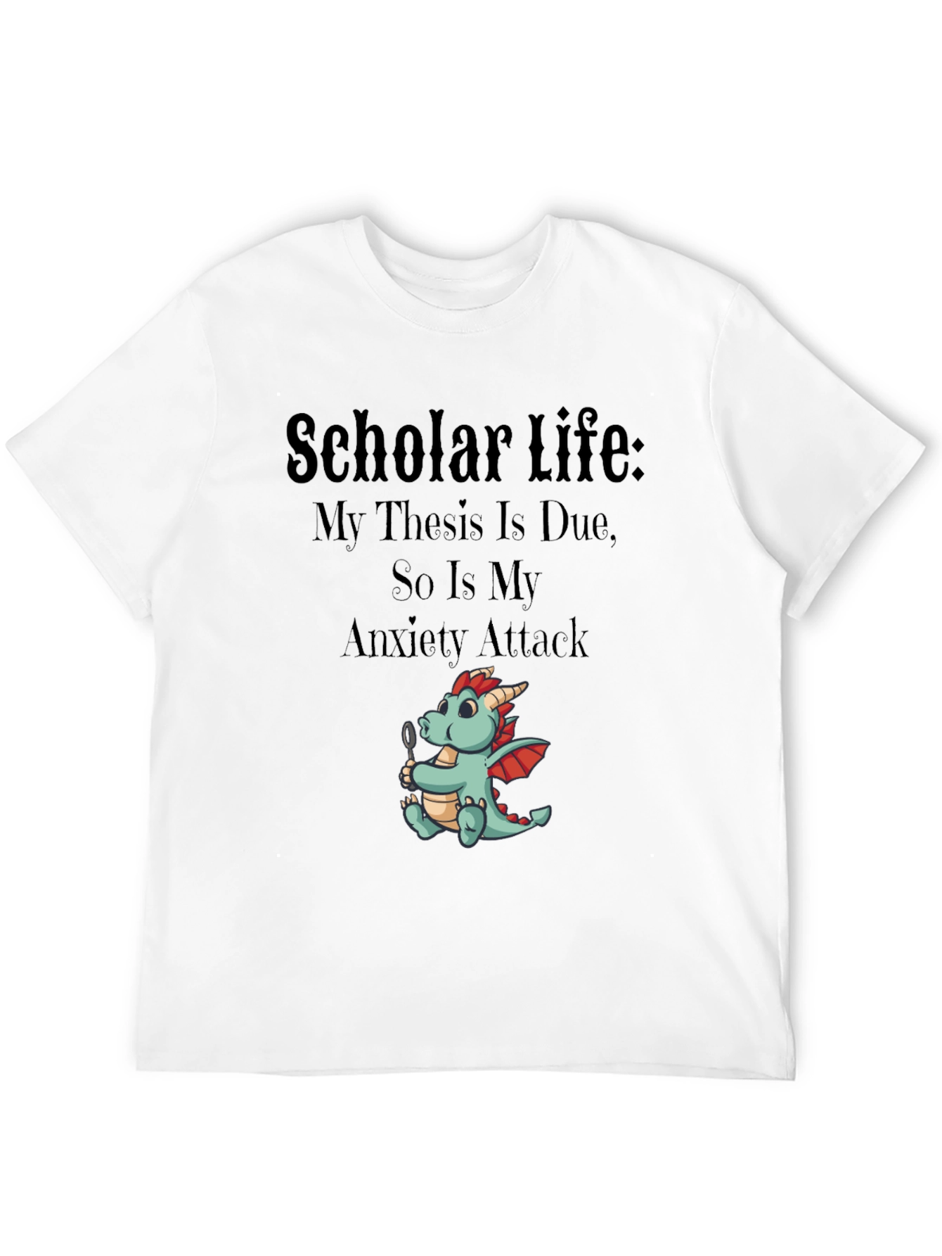 Scholar Life Thesis Anxiety T-Shirt
