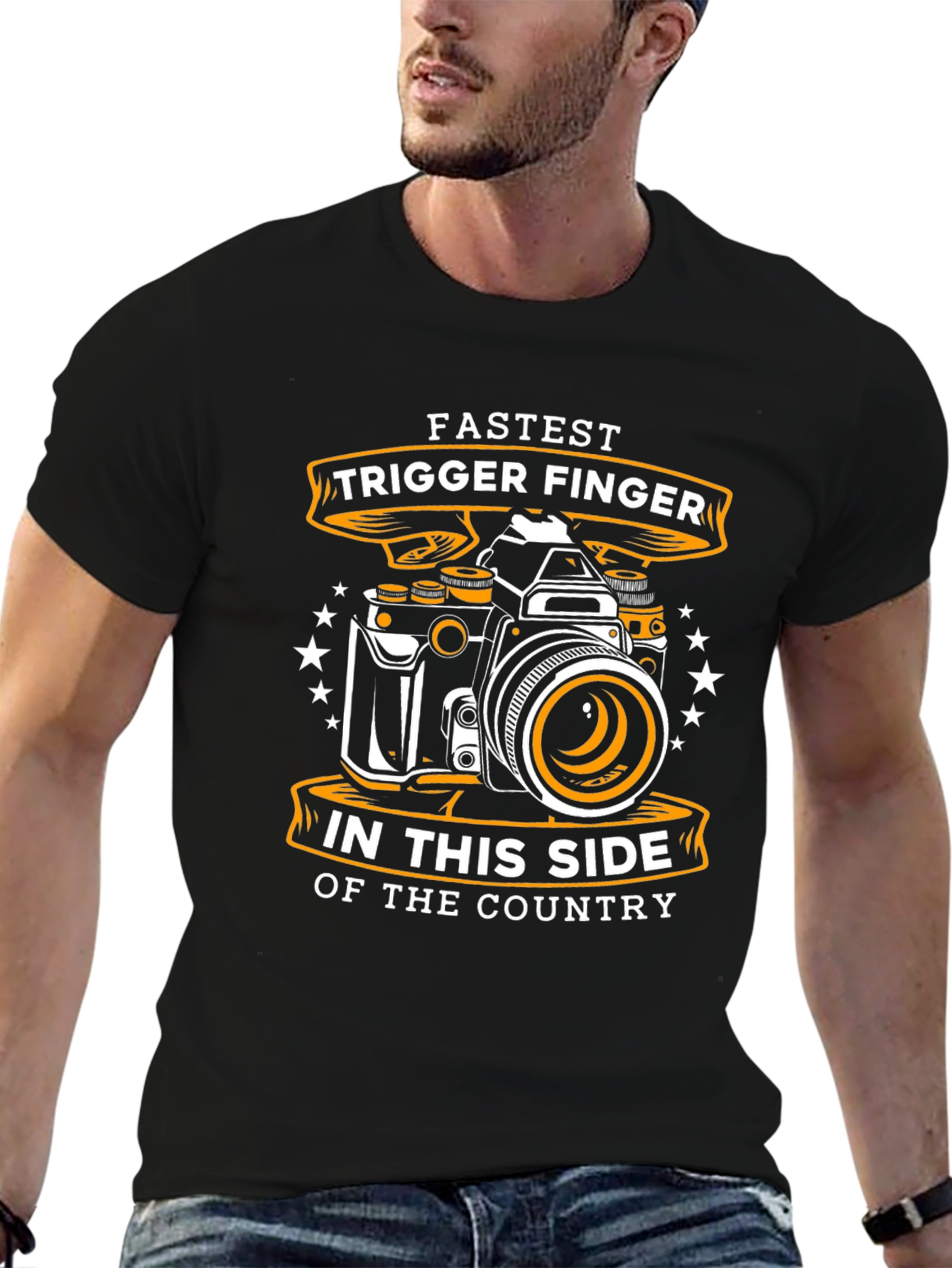 Fastest Trigger Finger Camera Graphic T-Shirt