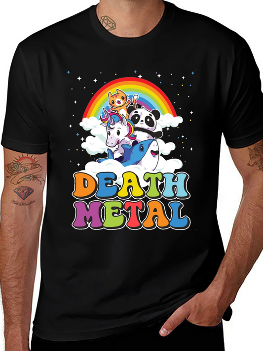 Death Metal Rainbow Animals T-Shirt
