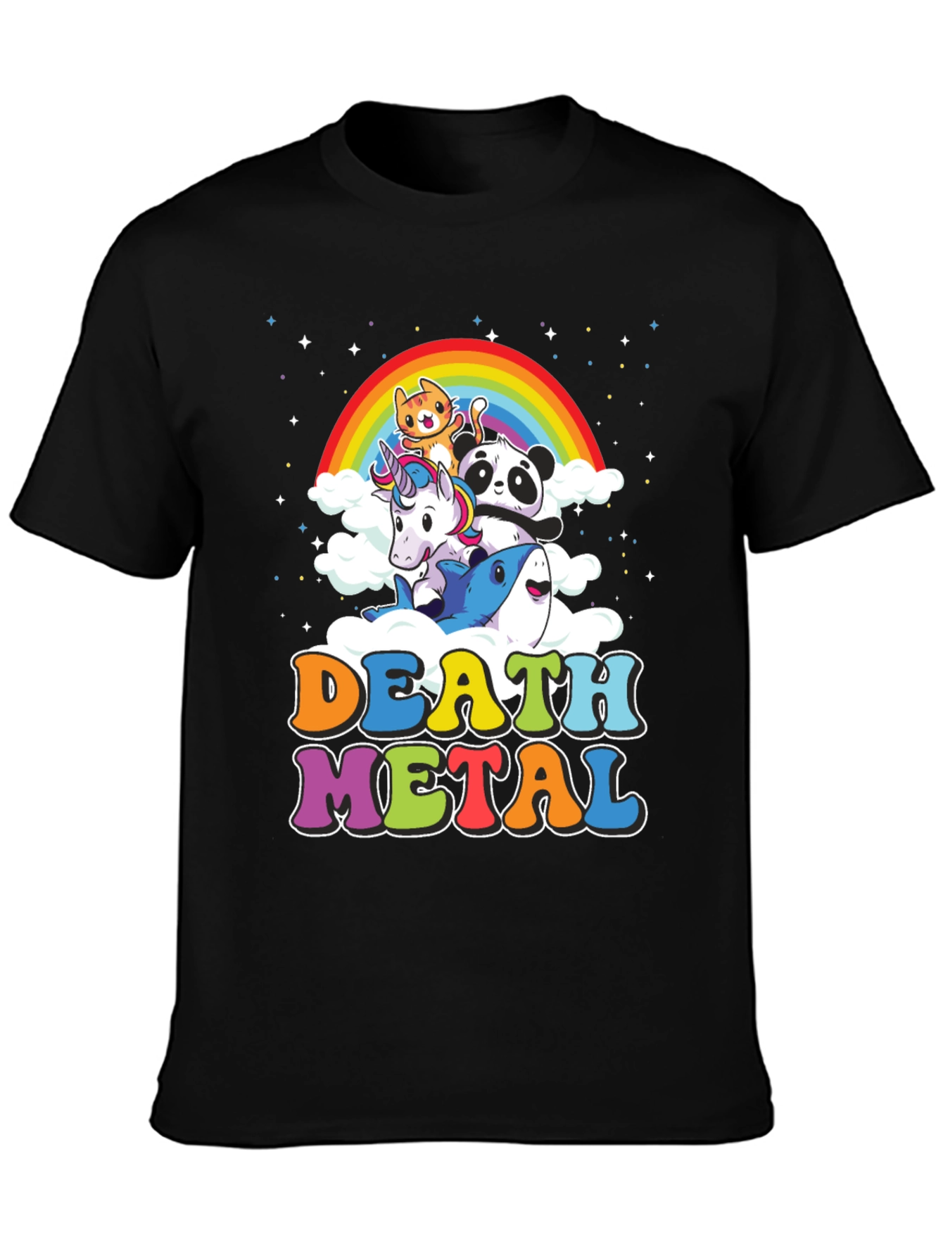 Death Metal Rainbow Animals T-Shirt