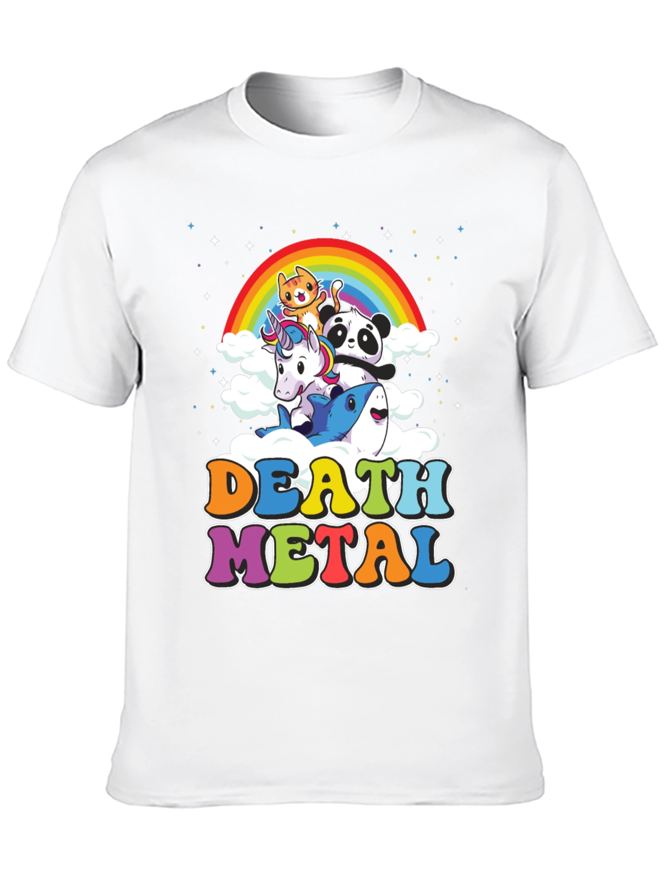 Death Metal Rainbow Animals T-Shirt