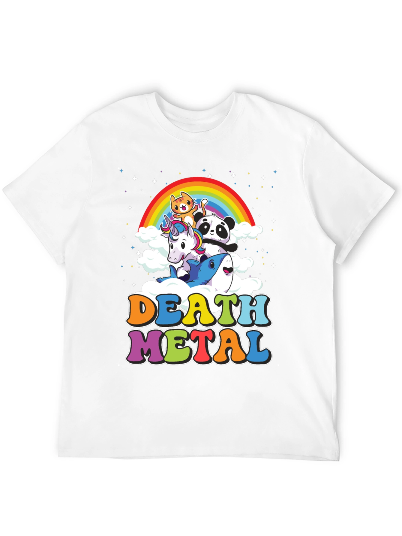 Death Metal Rainbow Animals T-Shirt