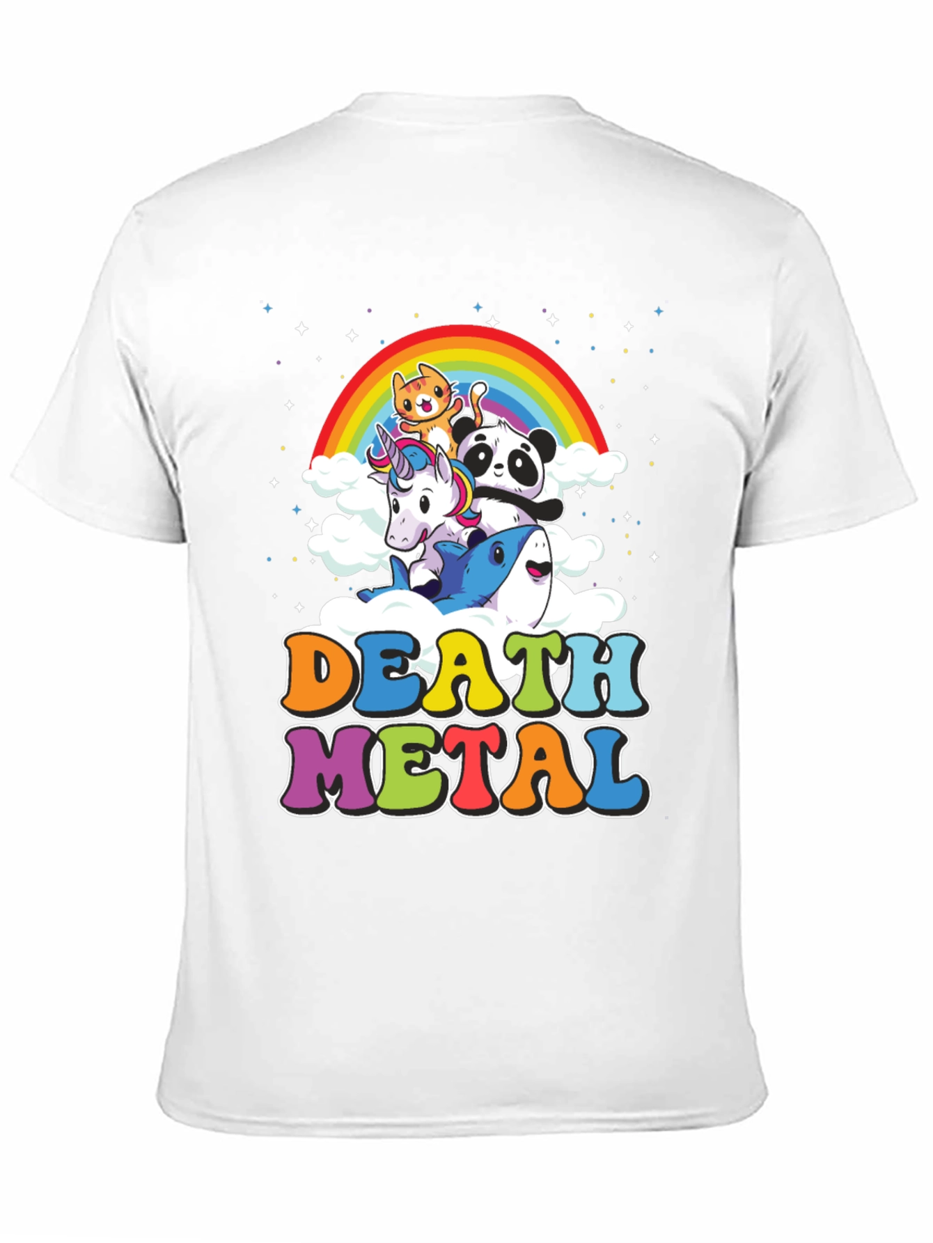 Death Metal Rainbow Animals T-Shirt