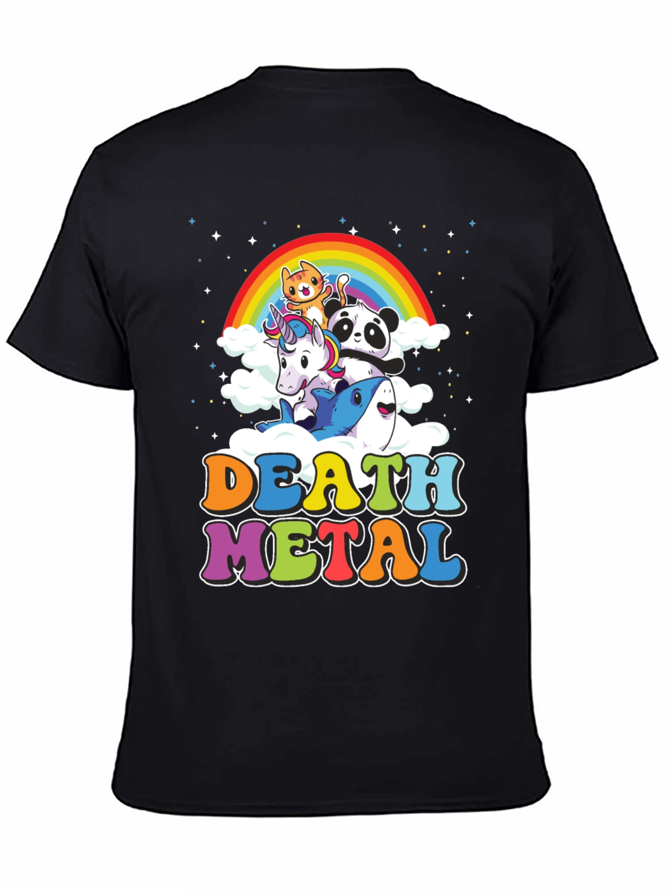 Death Metal Rainbow Animals T-Shirt