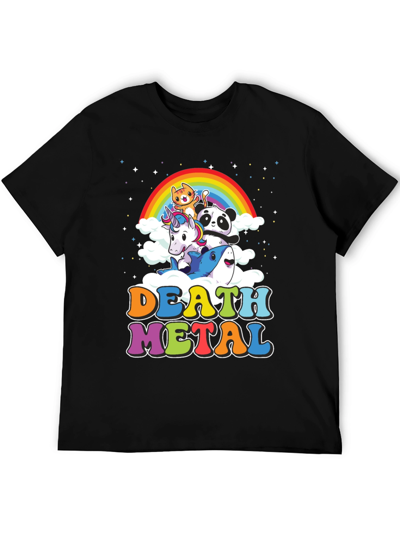 Death Metal Rainbow Animals T-Shirt