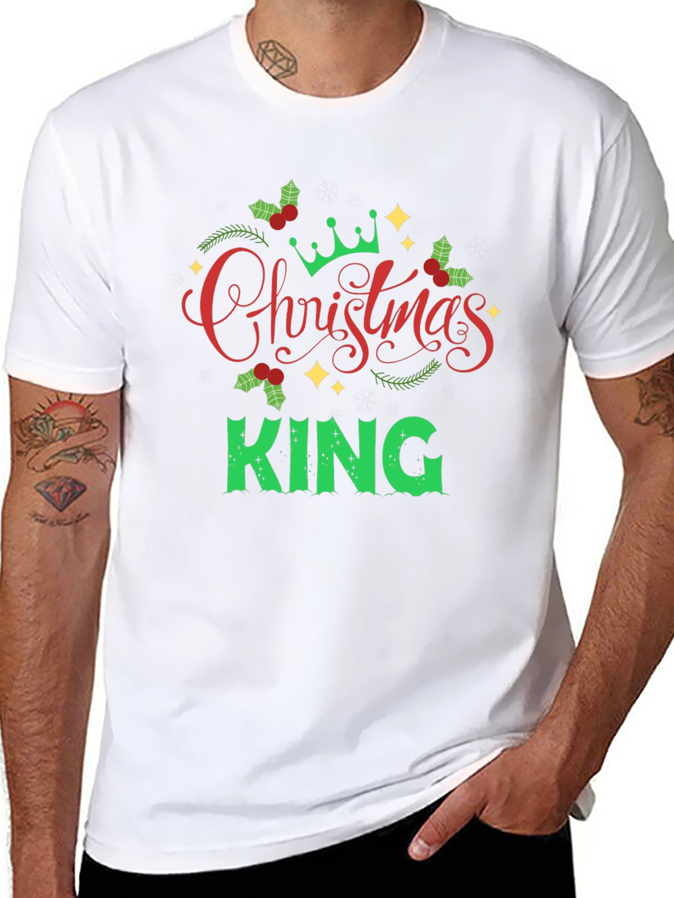 Christmas King Graphic T-Shirt for Men