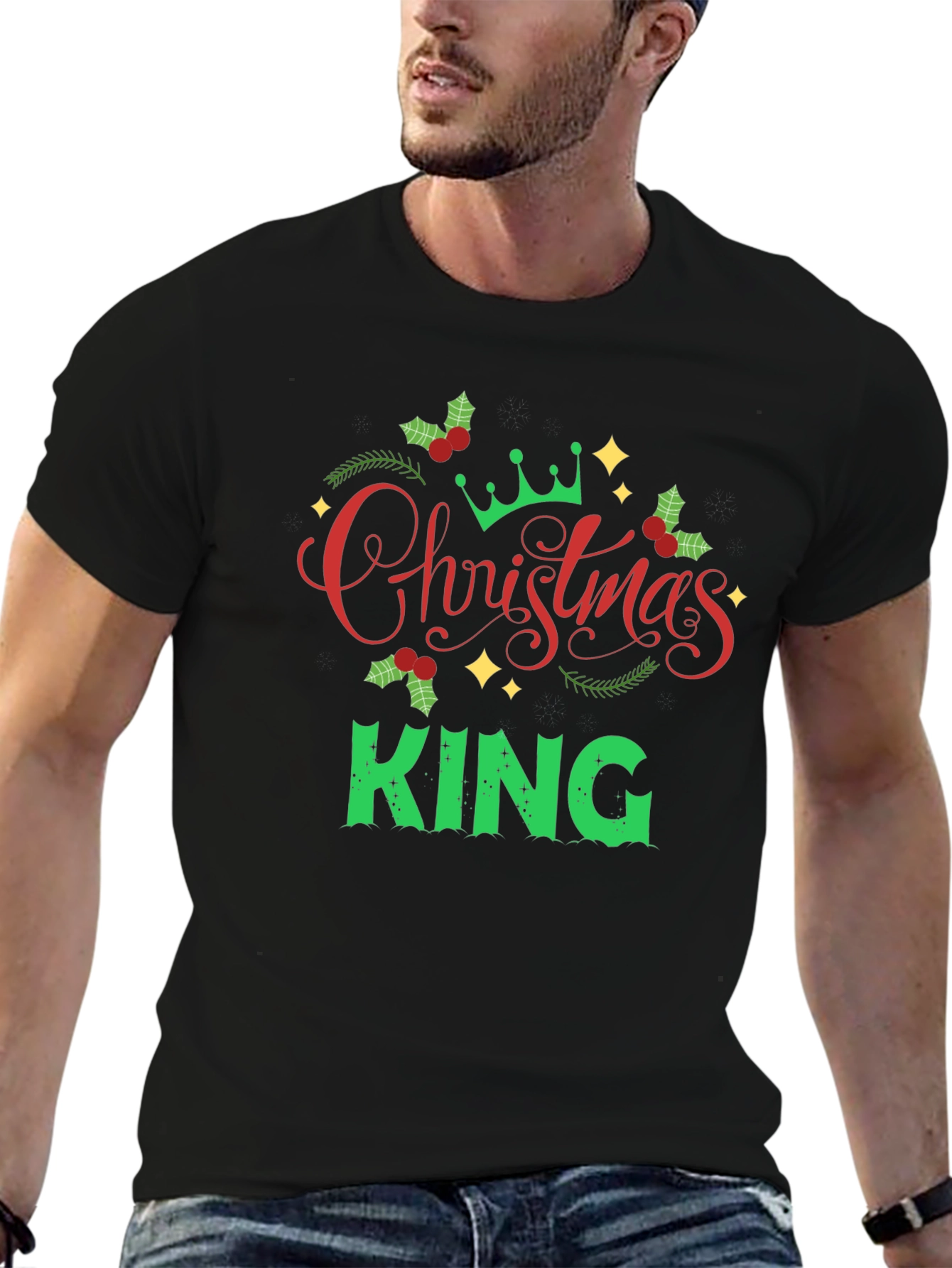 Christmas King Graphic T-Shirt for Men