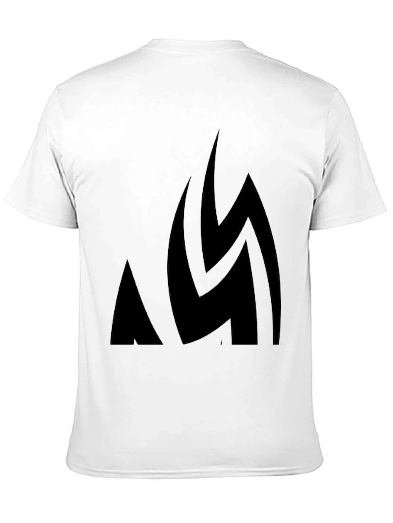 Bold Abstract Black Graphic Tee - Modern Casual Style