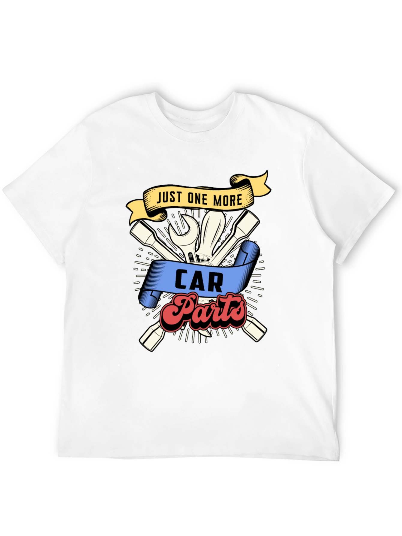 Just One More Car Parts Mechanic Black T-Shirt