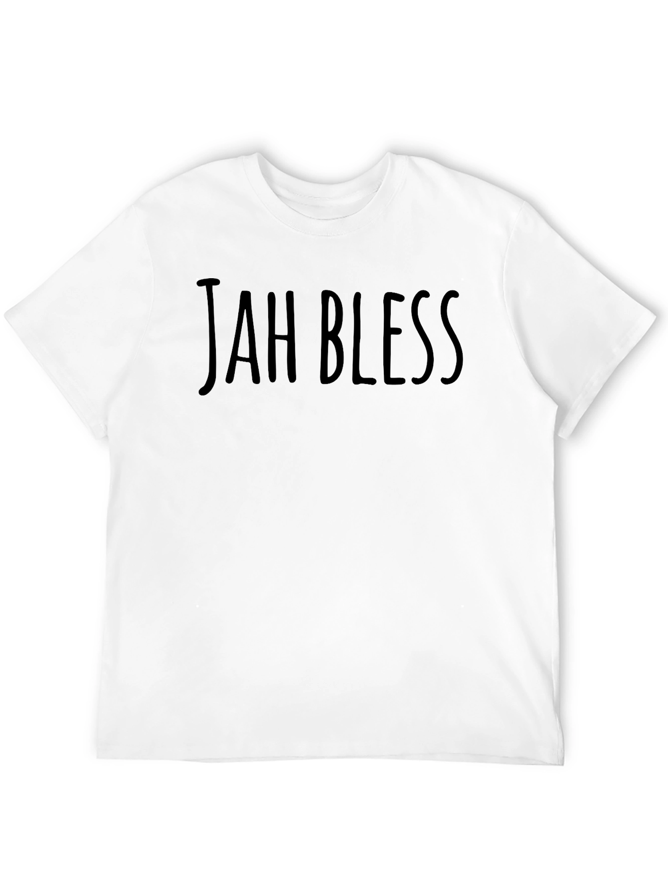 Jah Bless T-Shirt - Black Cotton Blend