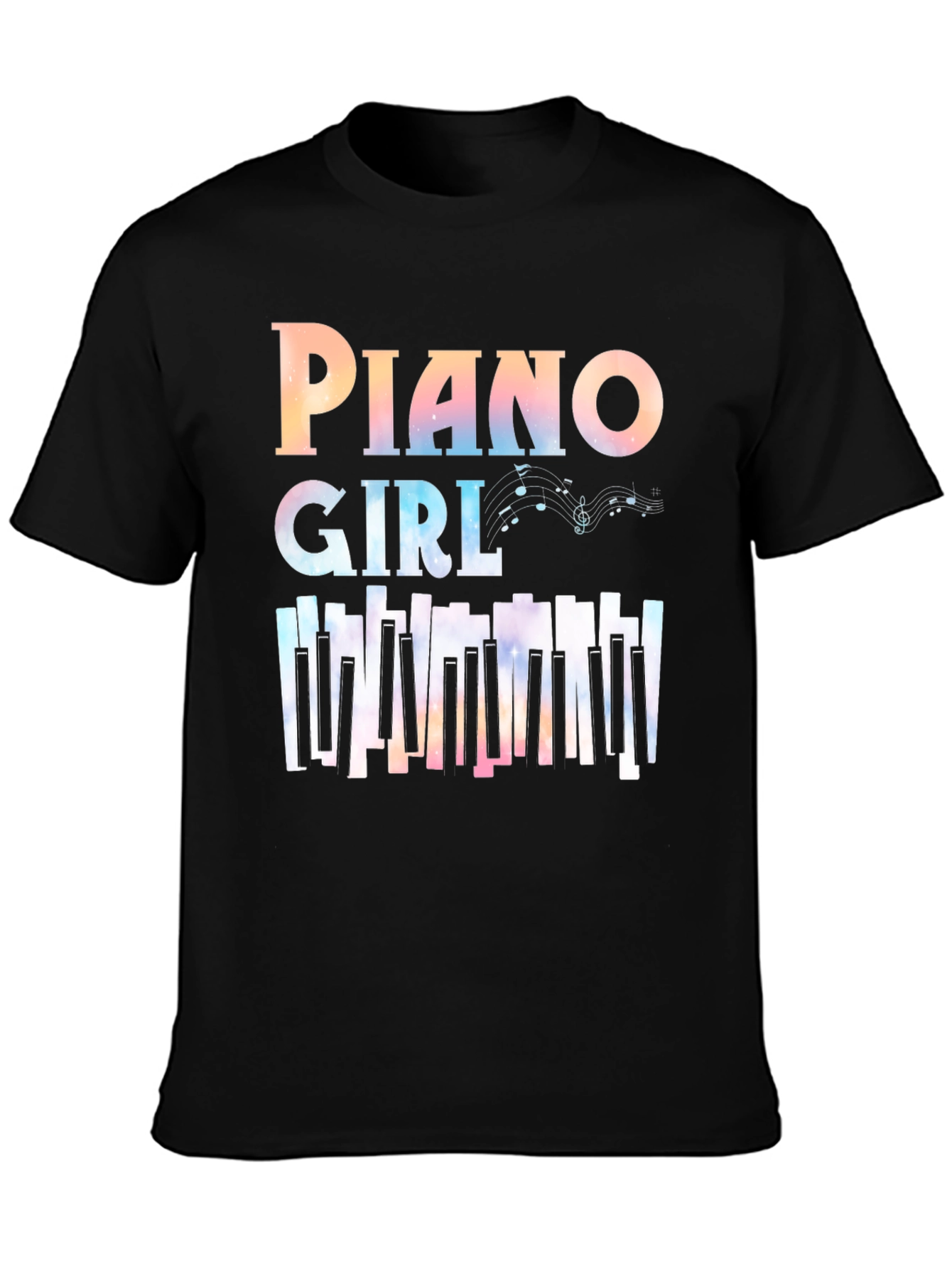 Piano Girl Graphic T-Shirt