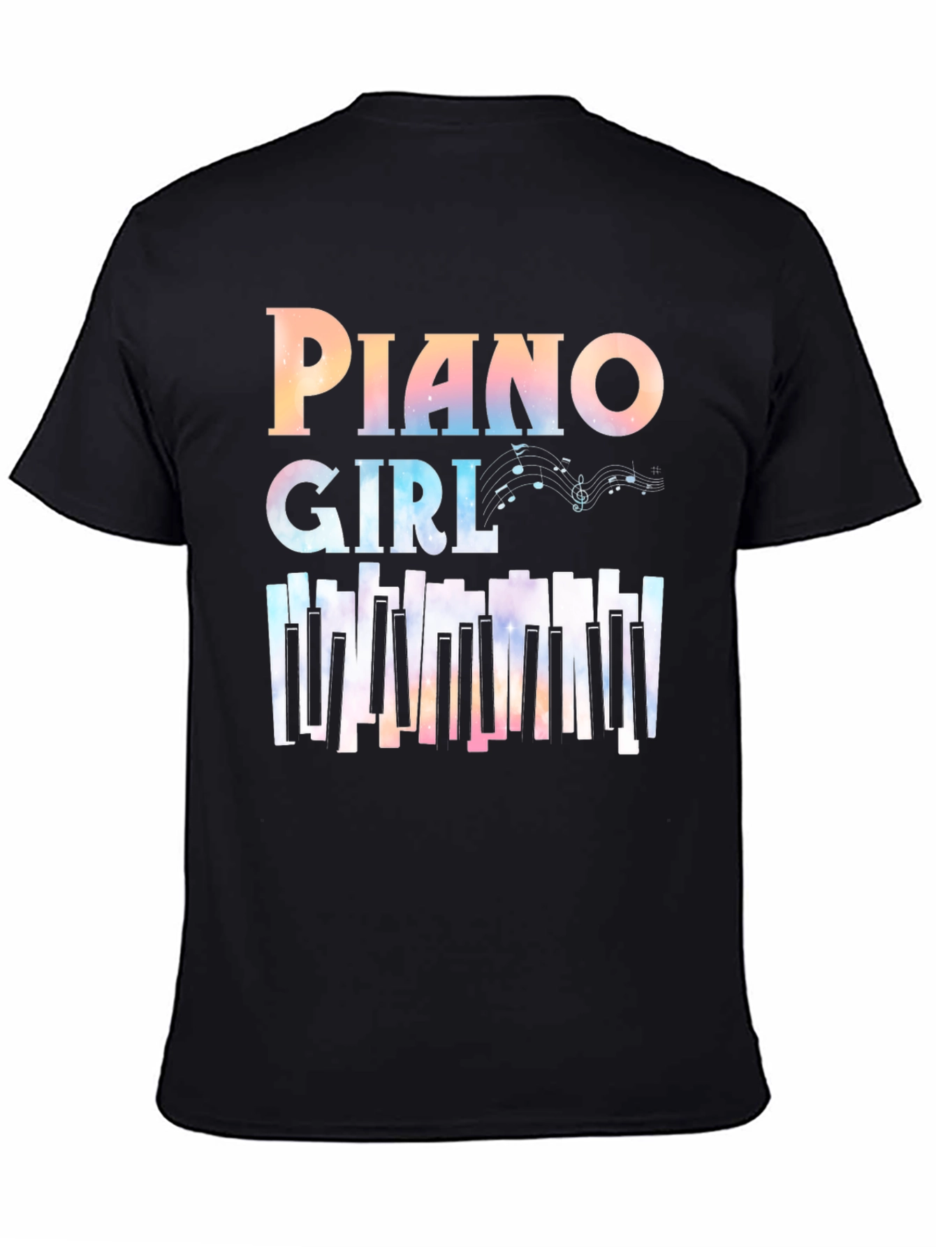 Piano Girl Graphic T-Shirt