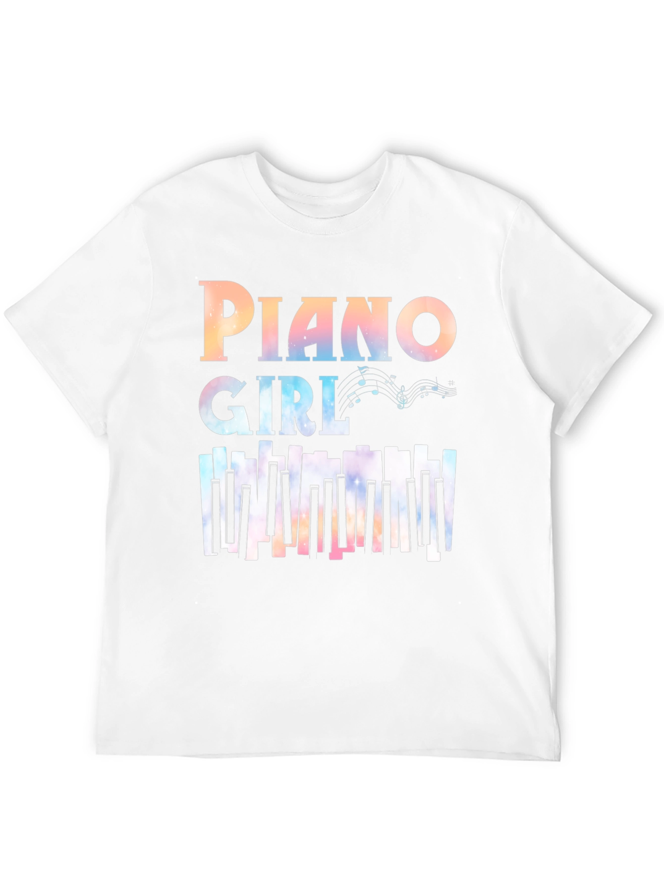 Piano Girl Graphic T-Shirt