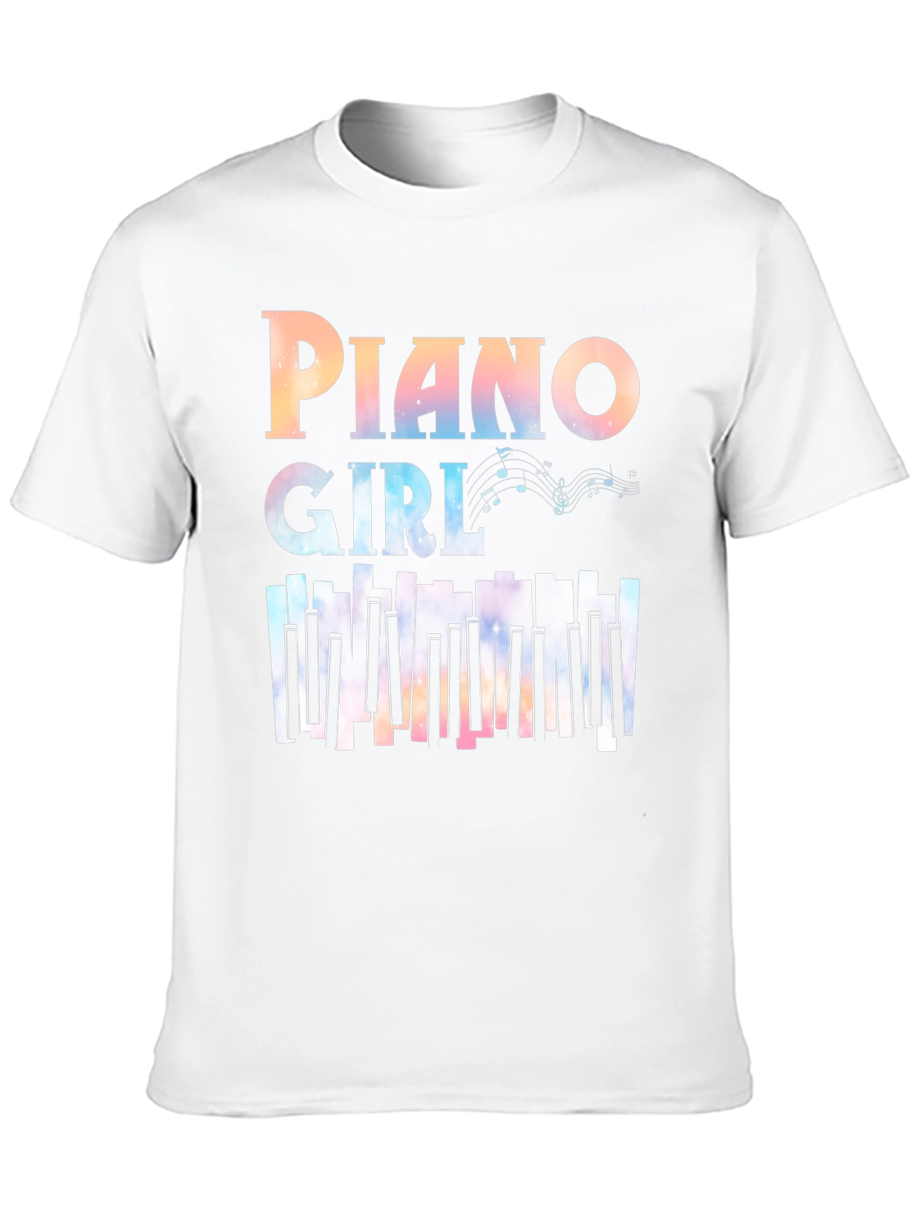 Piano Girl Graphic T-Shirt