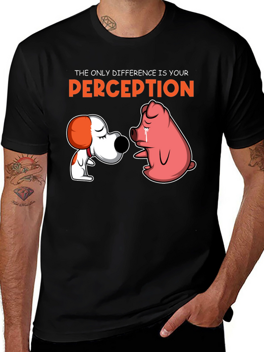 Perception Graphic Tee - Dog and Pig
