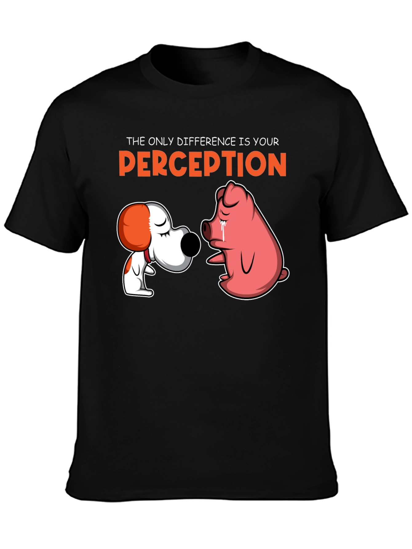 Perception Graphic Tee - Dog and Pig
