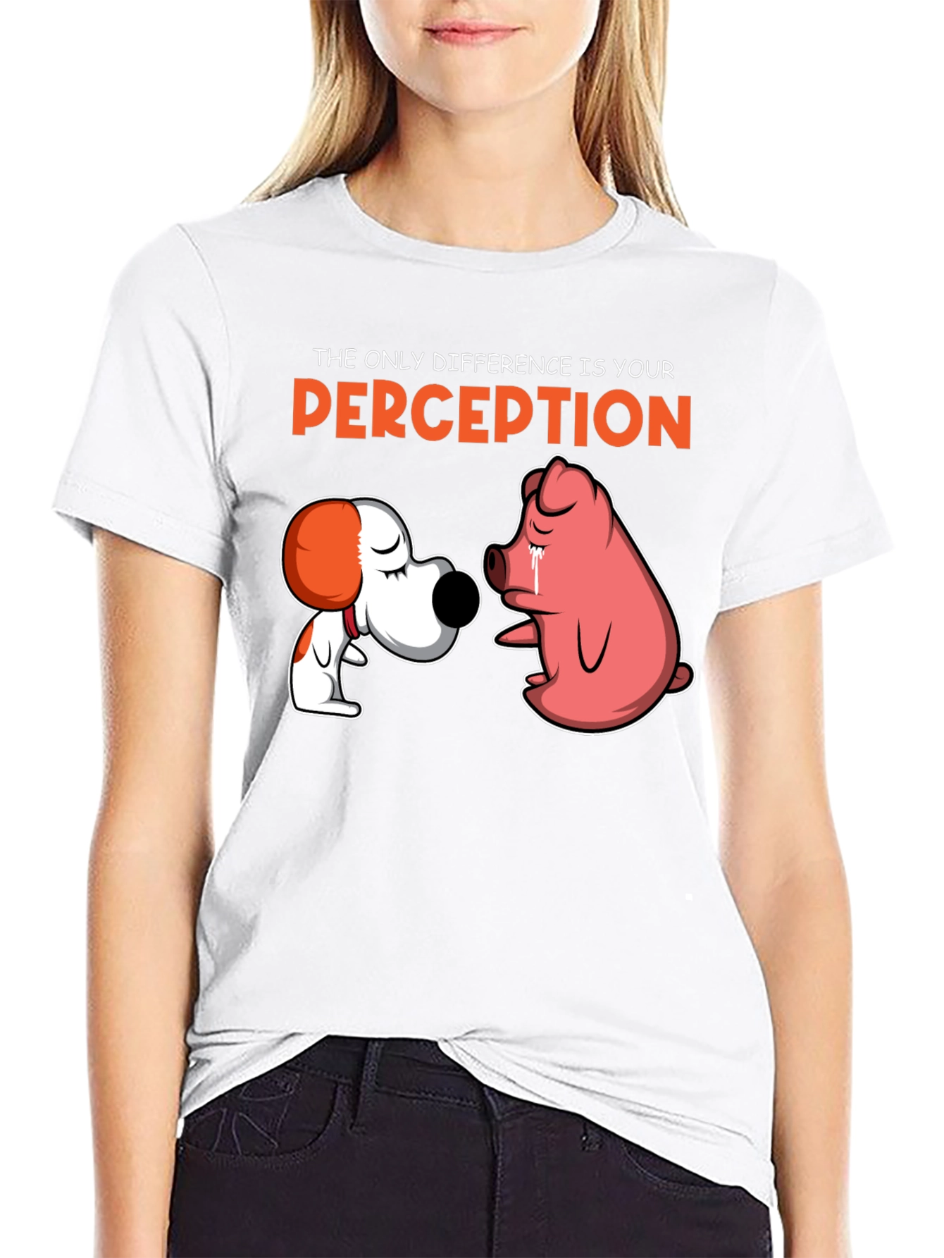 Perception Graphic Tee - Dog and Pig