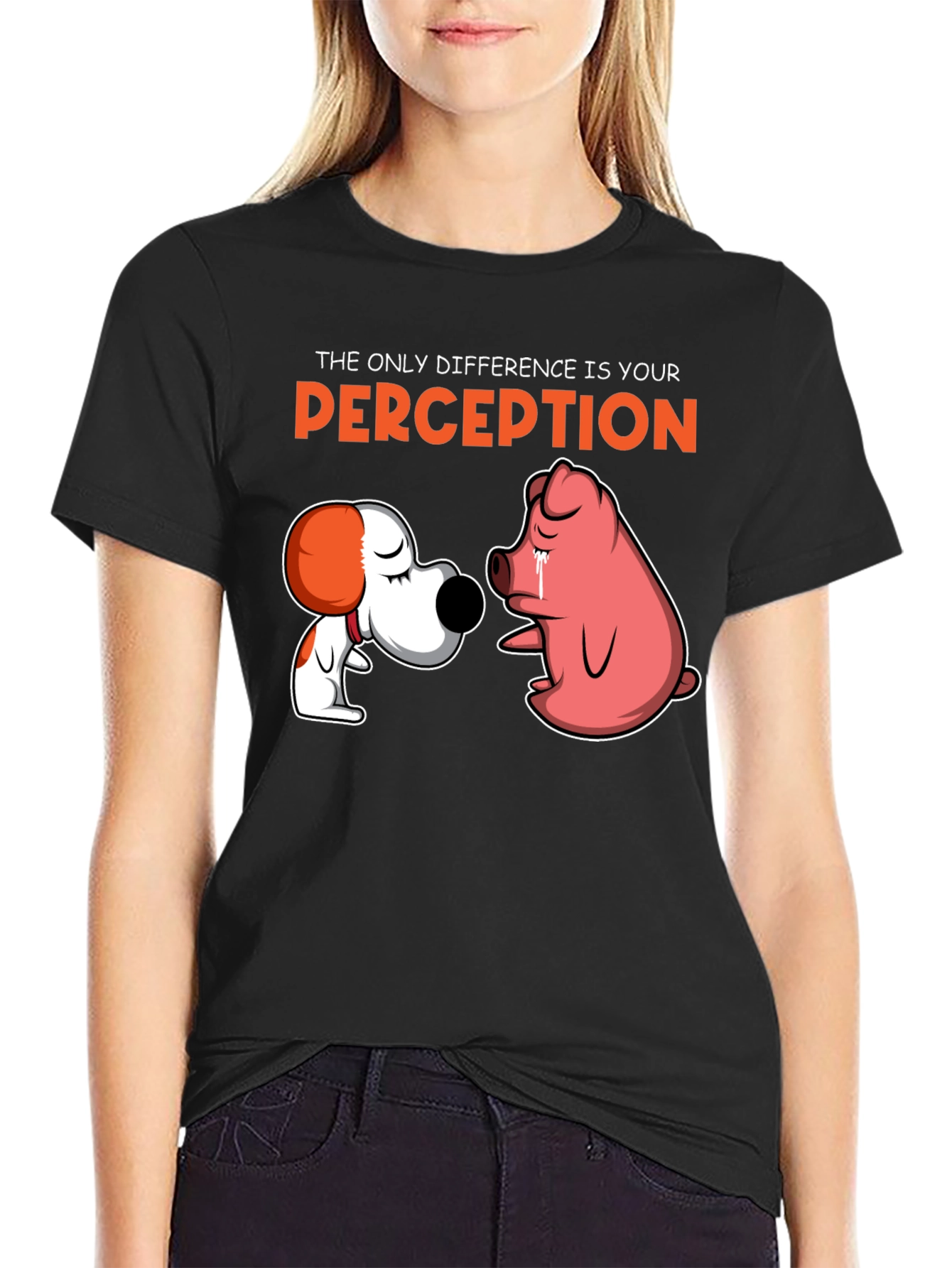 Perception Graphic Tee - Dog and Pig