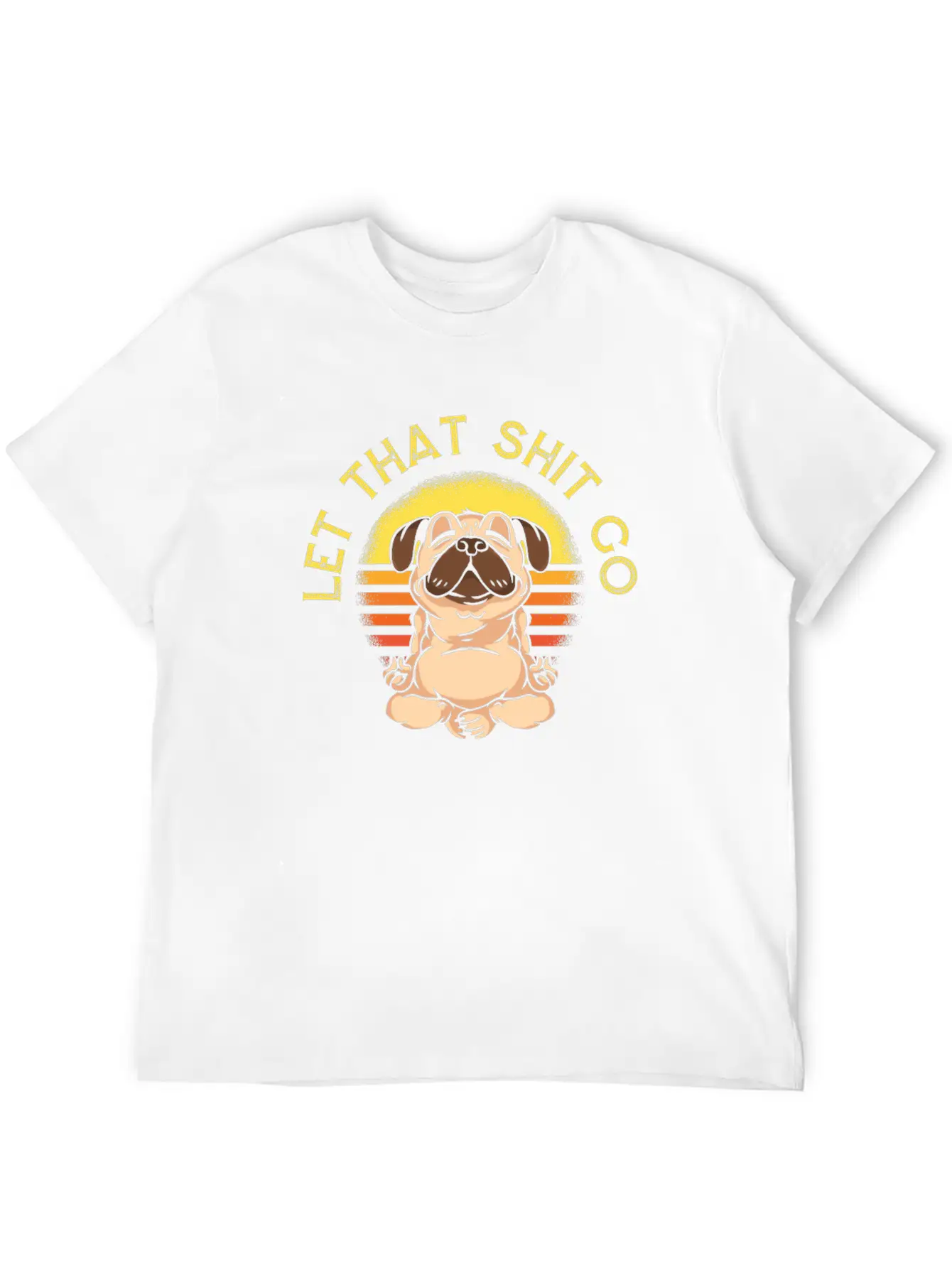 Yoga Cute Yoga Pug Unisex Casual T-Shirt – Clean Design For Daily Comfort