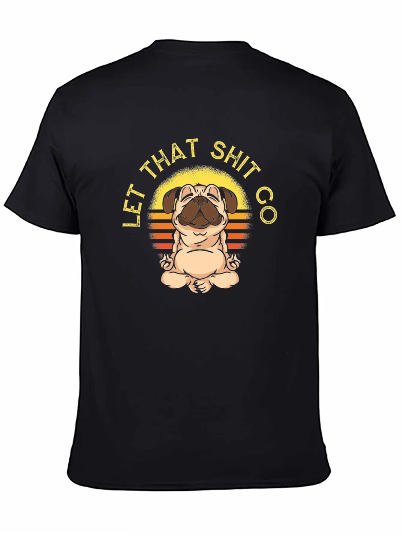 Yoga Cute Yoga Pug Unisex Casual T-Shirt – Clean Design For Daily Comfort