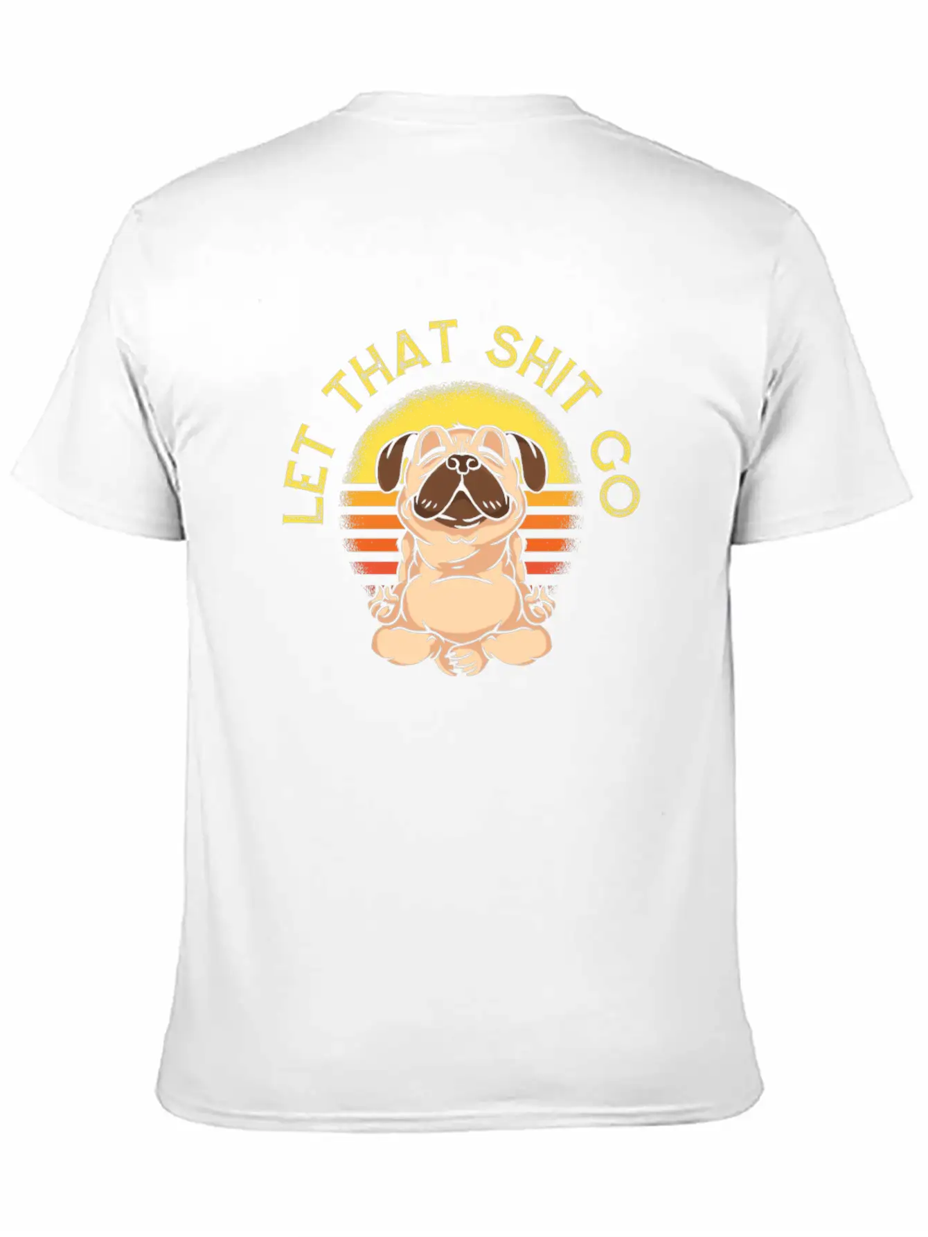 Yoga Cute Yoga Pug Unisex Casual T-Shirt – Clean Design For Daily Comfort